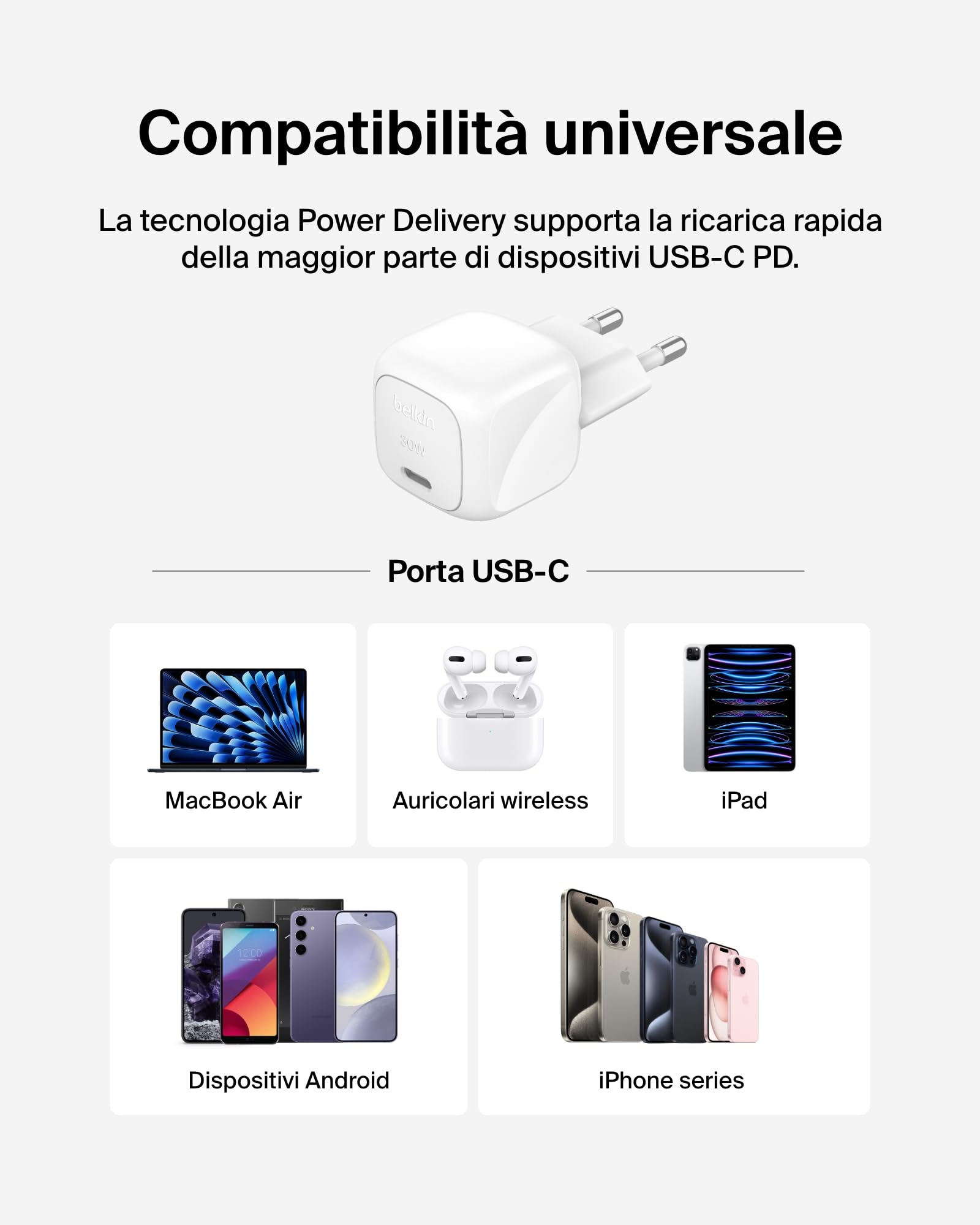 belkin-boostcharge-caricabatterie-da-muro-compatto-30-w-usb-c-power-delivery-con image 4