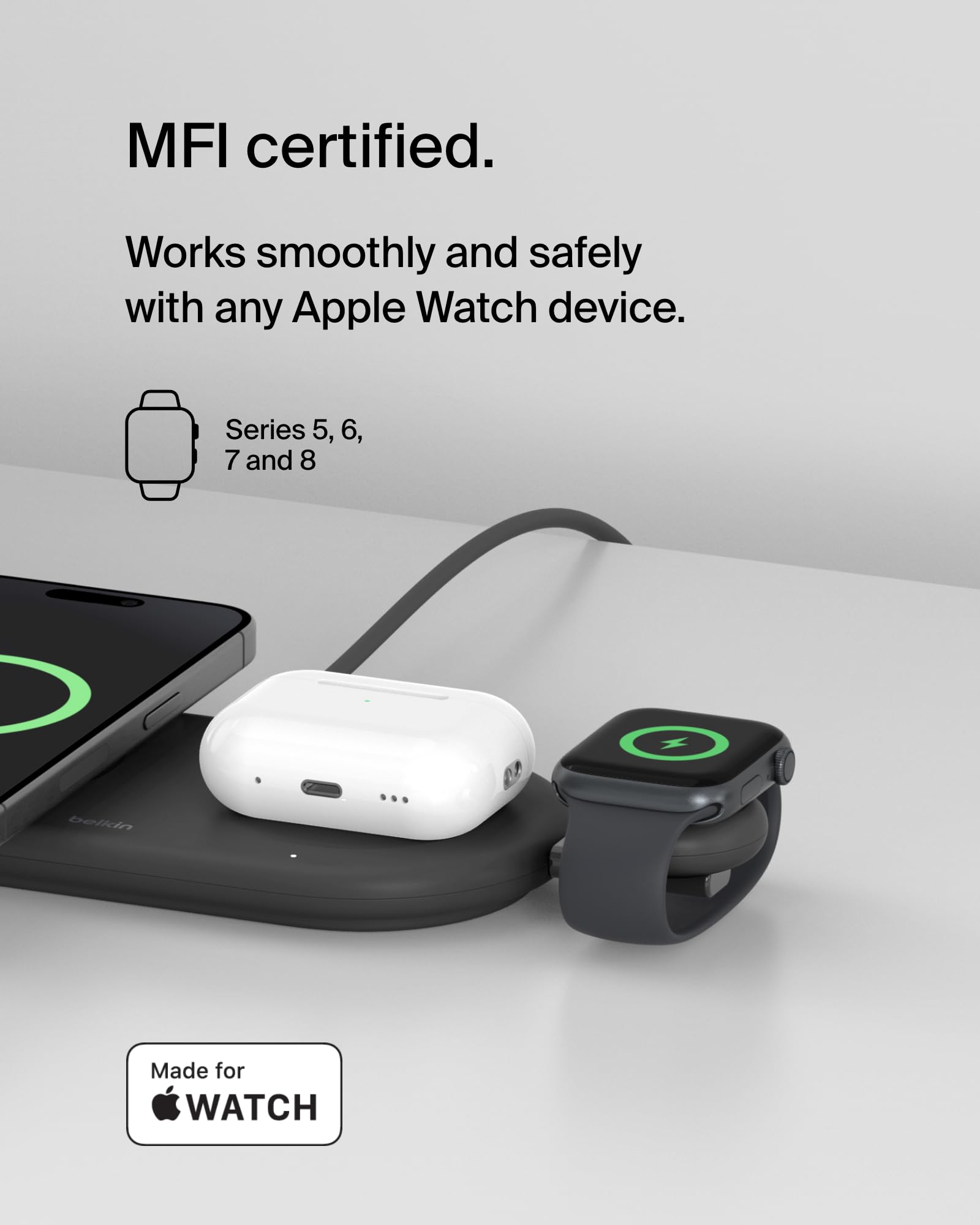 belkin-boostcharge-caricabatteria-portatile-usb-c-certificato-mfi-per-apple-watc image 2