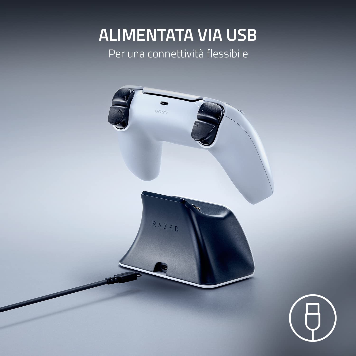 razer-universal-quick-charging-stand-per-ps5-base-di-ricarica-rapida-per-control image 6