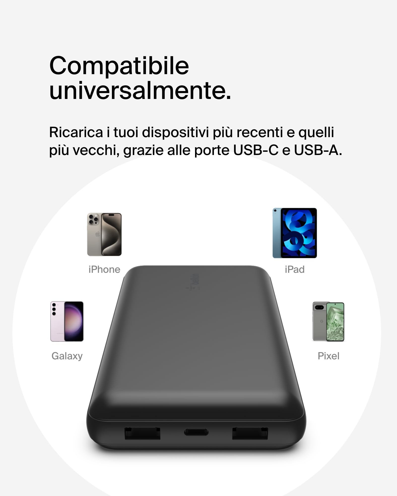 belkin-boostcharge-power-bank-usb-c-20k-20000-mah-con-3-porte-usb-c-2-usb-a-powe image 5
