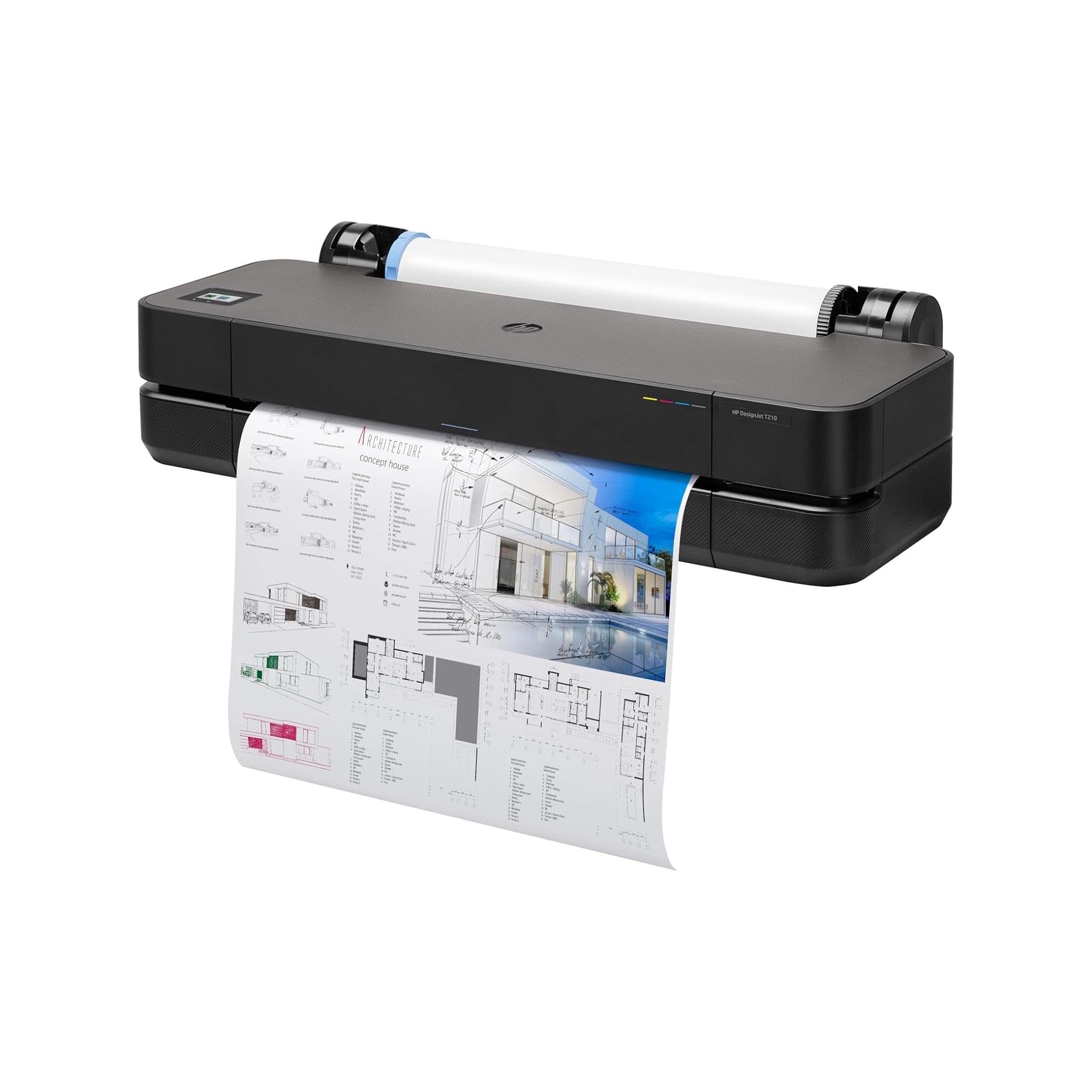 hp-designjet-t210-8ag32d-plotter-grande-formato-61-cm-da-a4-ad-a1-59-pagine-a1-o image 3