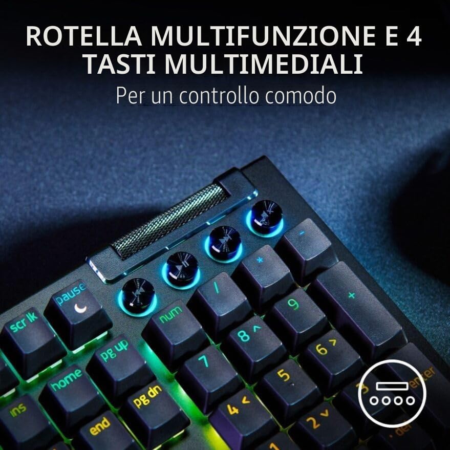 razer-blackwidow-v4-tastiera-gaming-meccanica-usb-con-retroilluminazione-e-tasti image 6