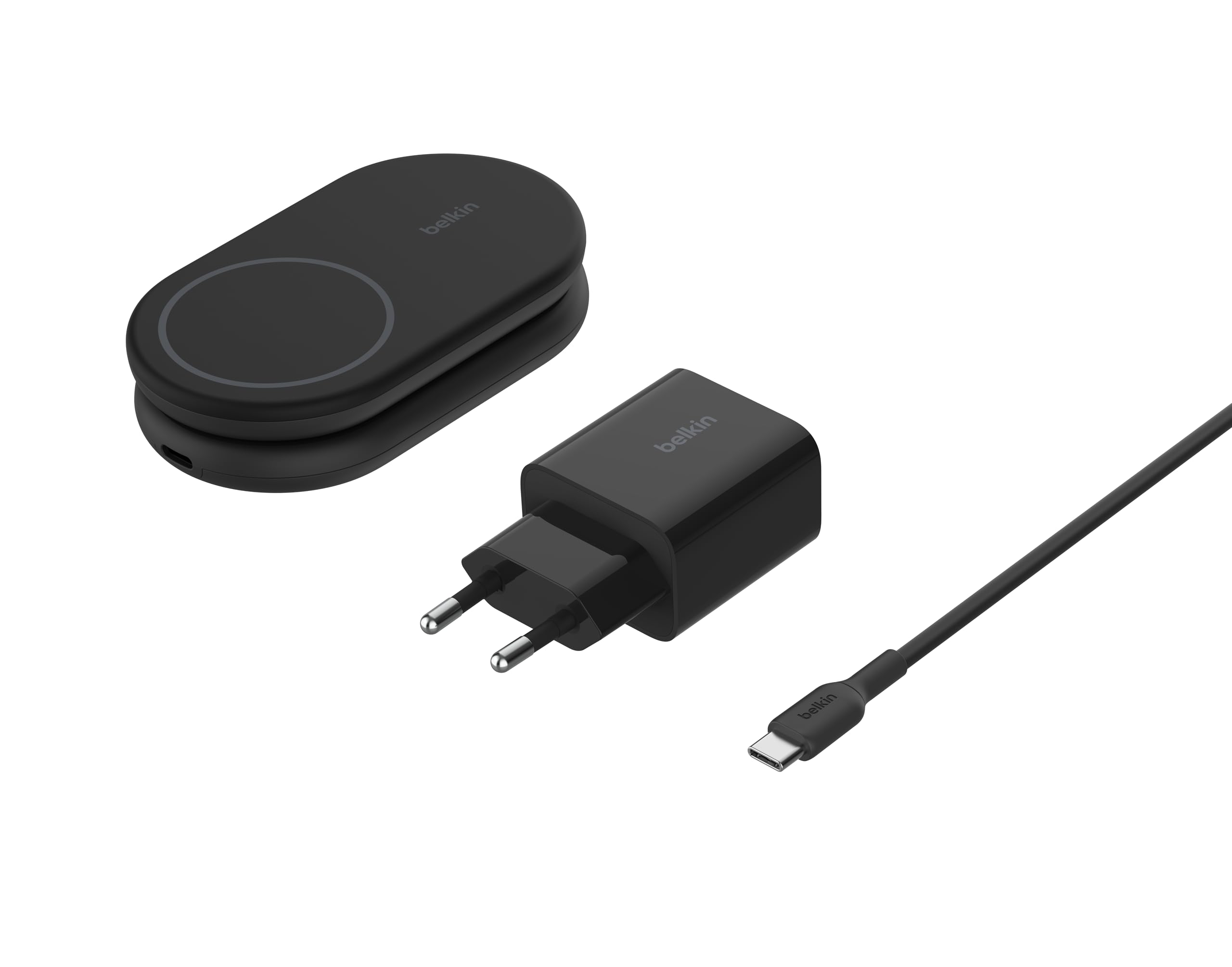 belkin-boostcharge-caricabatterie-wireless-magnetico-pieghevole-qi2-15w-con-alim image 2