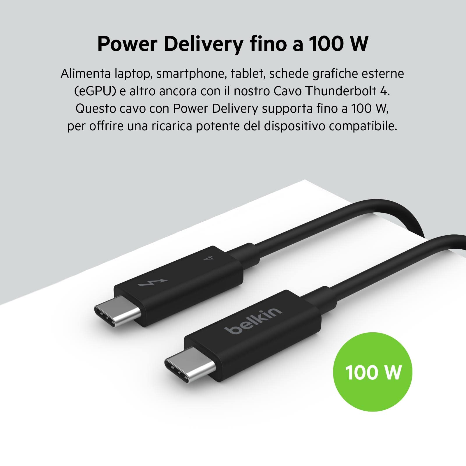 belkin-cavo-thunderbolt-4-attivo-usb-type-c-da-2-m-40-gbps-power-delivery-100-w- image 4