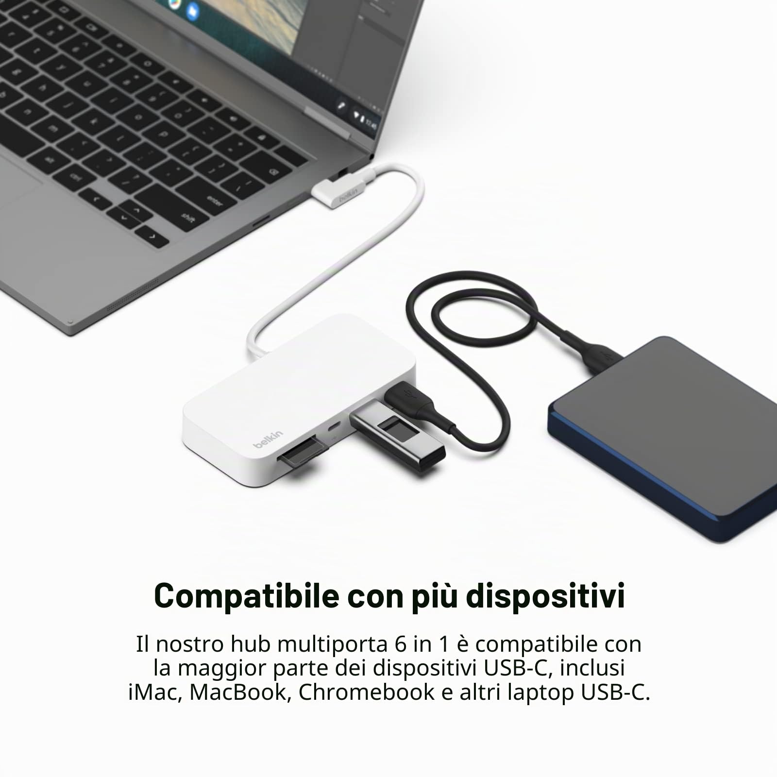 belkin-inc011btwh-hub-usb-c-6-in-1-per-imac-24-docking-con-ethernet-gigabit-sd-m image 7