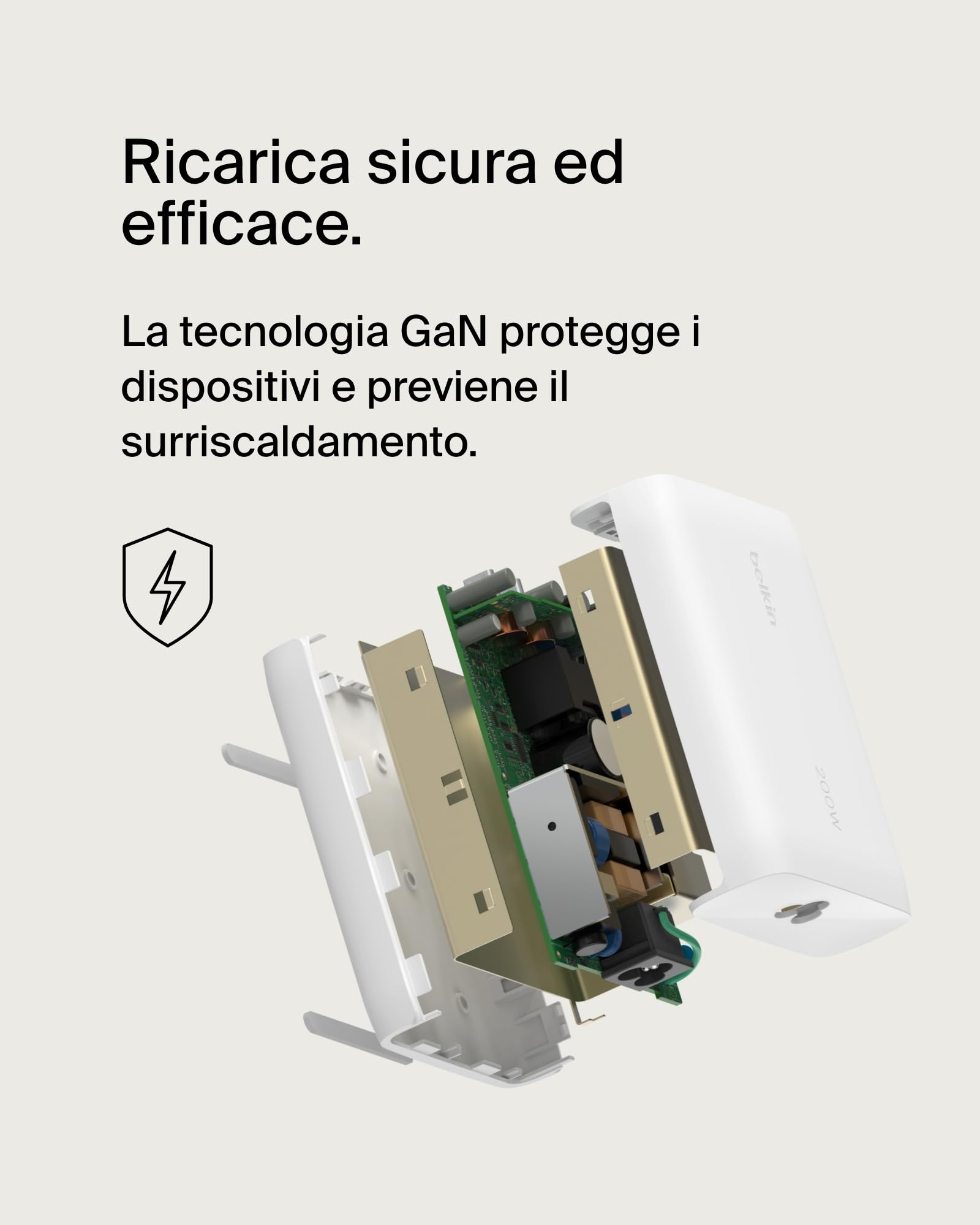 belkin-boostcharge-pro-caricabatteria-da-parete-gan-200-w-a-4-porte-usb-c-pd-3-1 image 5