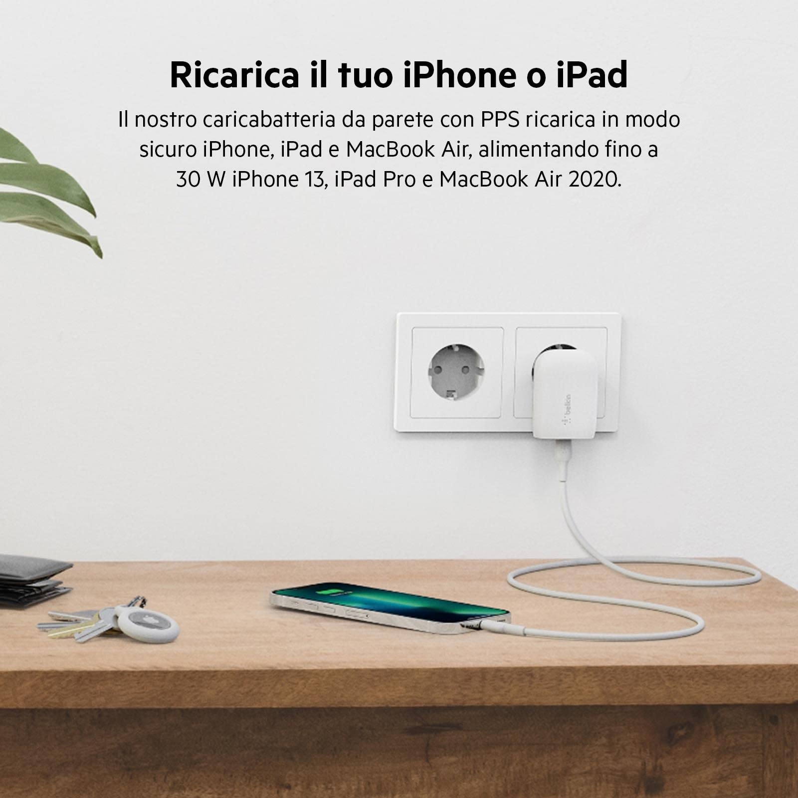 belkin-30-w-usb-c-power-delivery-home-charger-caricatore-veloce-con-pps-certific image 7