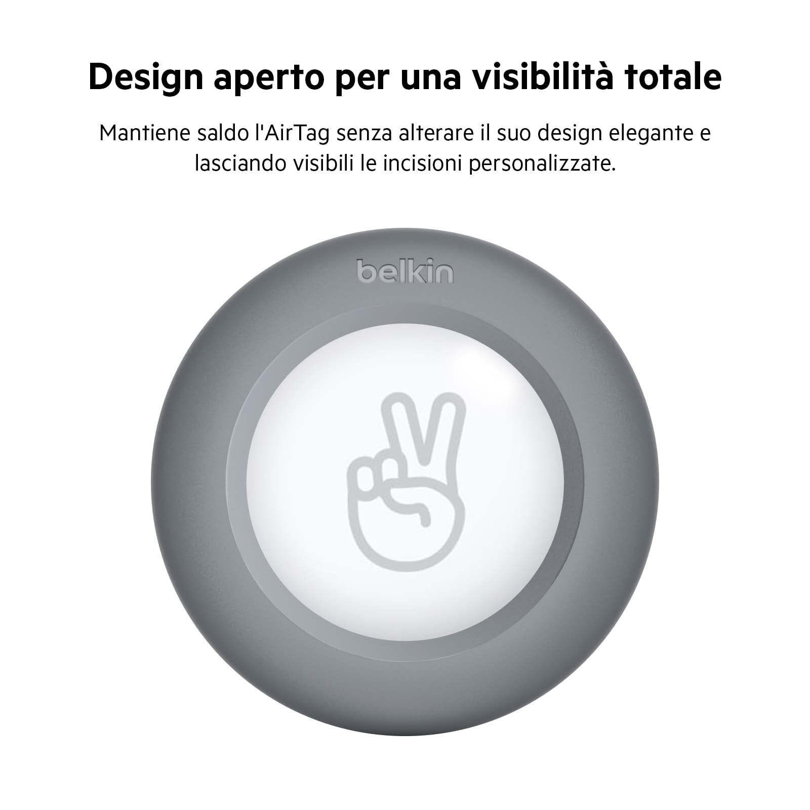 belkin-secure-holder-custodia-con-clip-e-anello-portachiavi-per-apple-airtag-con image 5