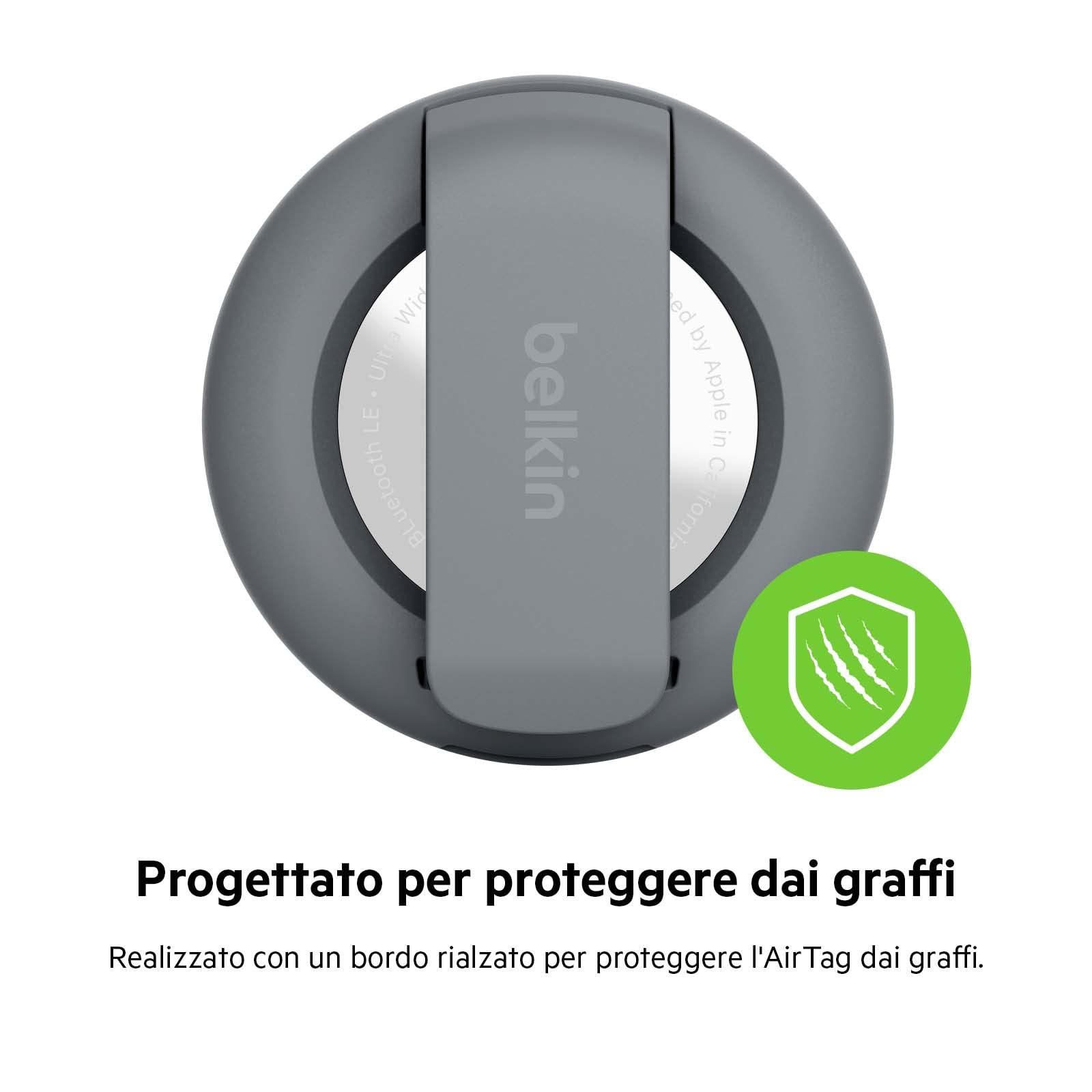 belkin-secure-holder-custodia-con-clip-e-anello-portachiavi-per-apple-airtag-con image 7