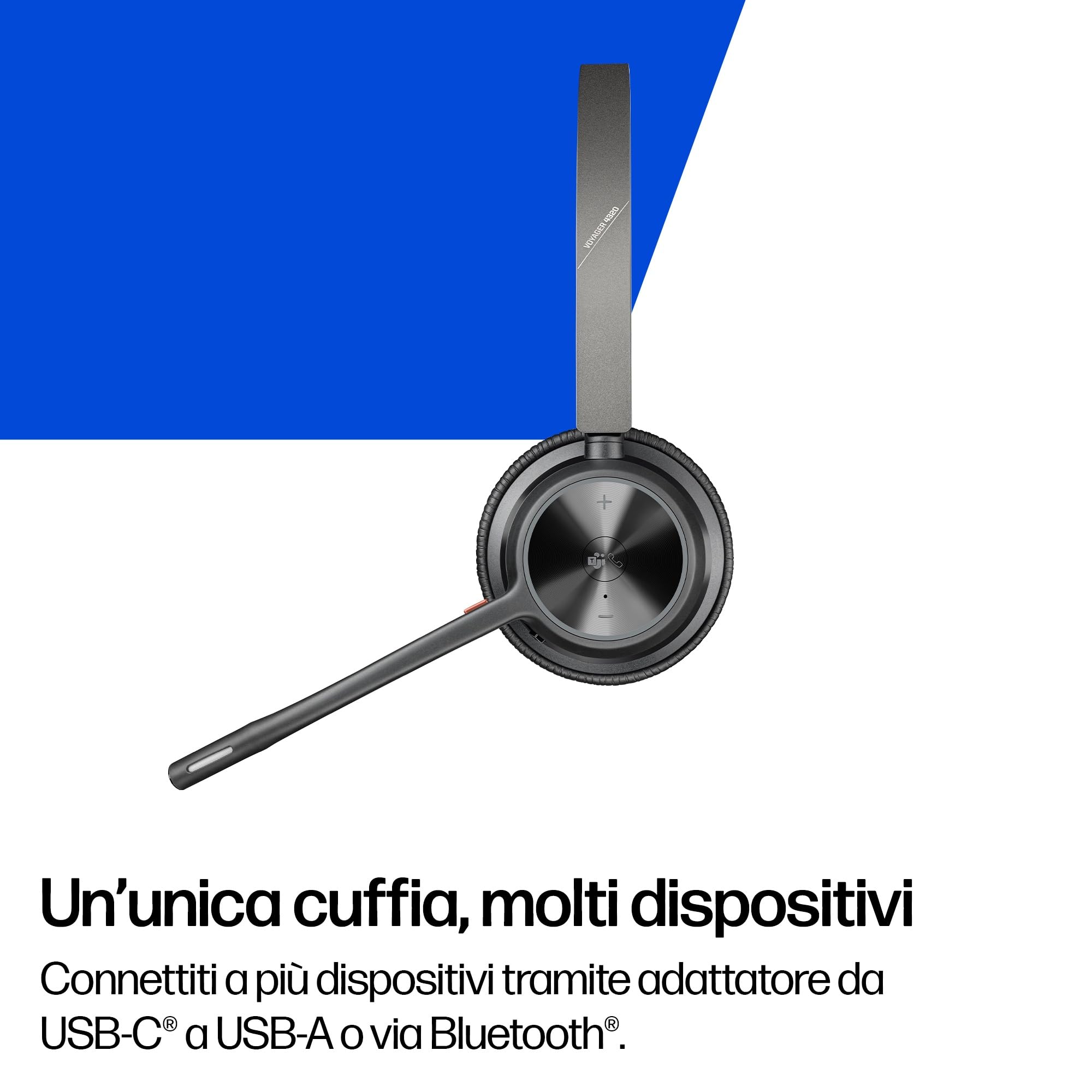 poly-voyager-4320-uc-cuffia-wireless-bluetooth-5-1-con-dongle-usb-c-bt700-microf image 3