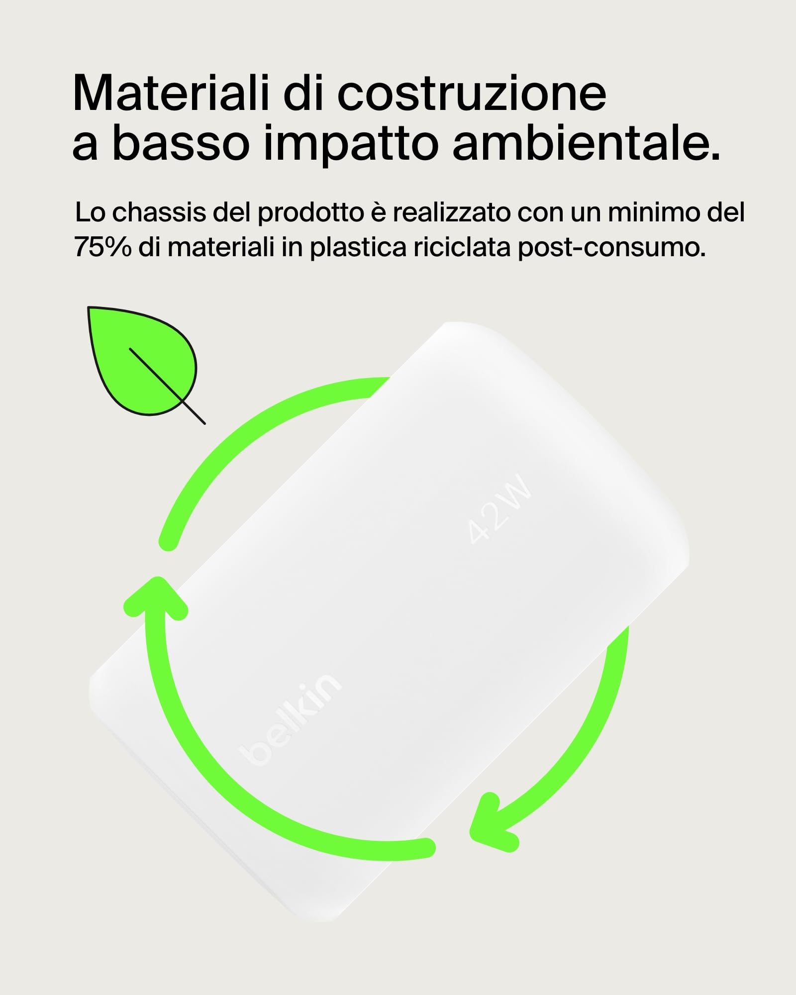 belkin-boostcharge-42w-caricatore-doppio-da-parete-usb-c-pd-3-1-usb-a-con-tecnol image 7