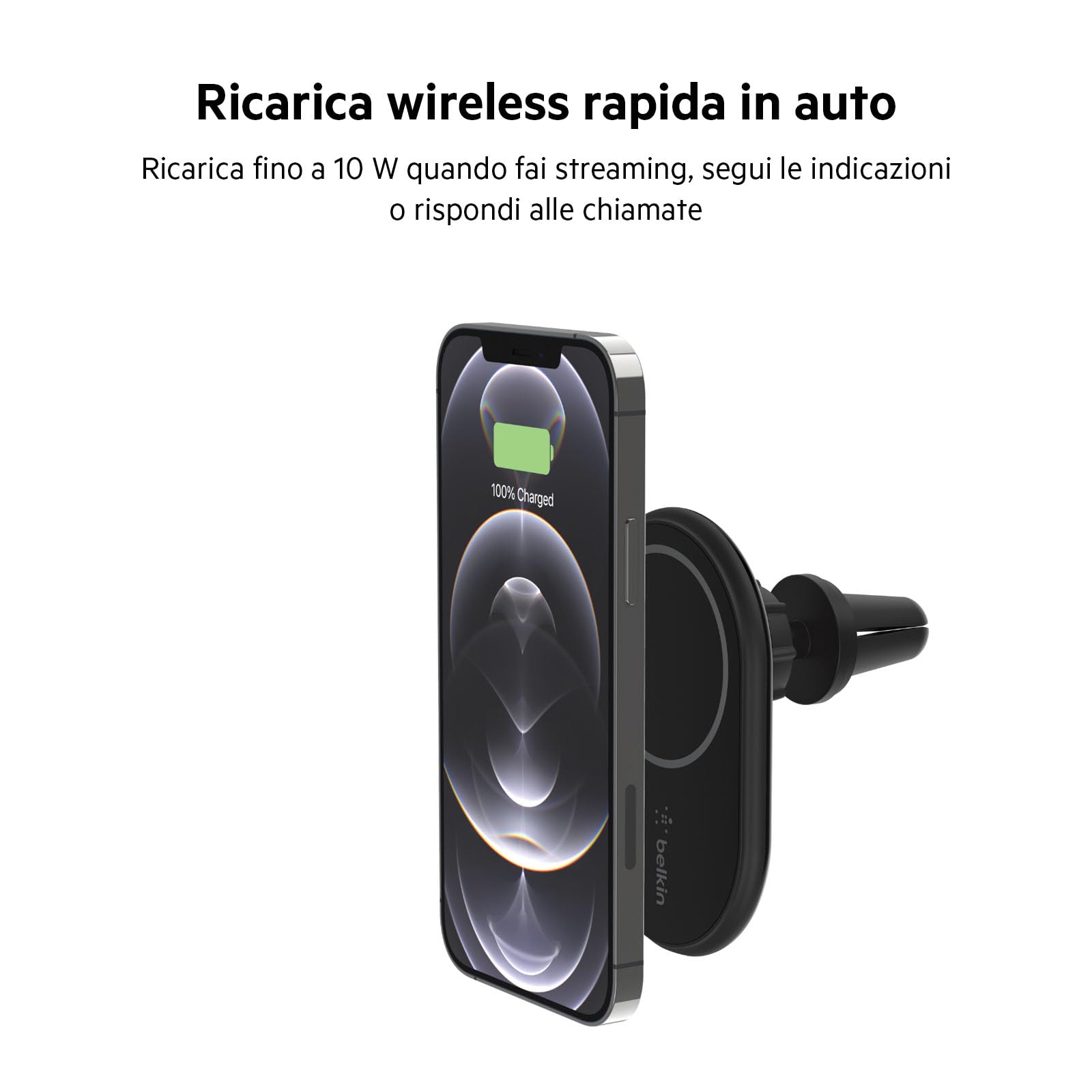 belkin-boostcharge-supporto-da-auto-magnetico-con-ricarica-wireless-magsafe-10w- image 3