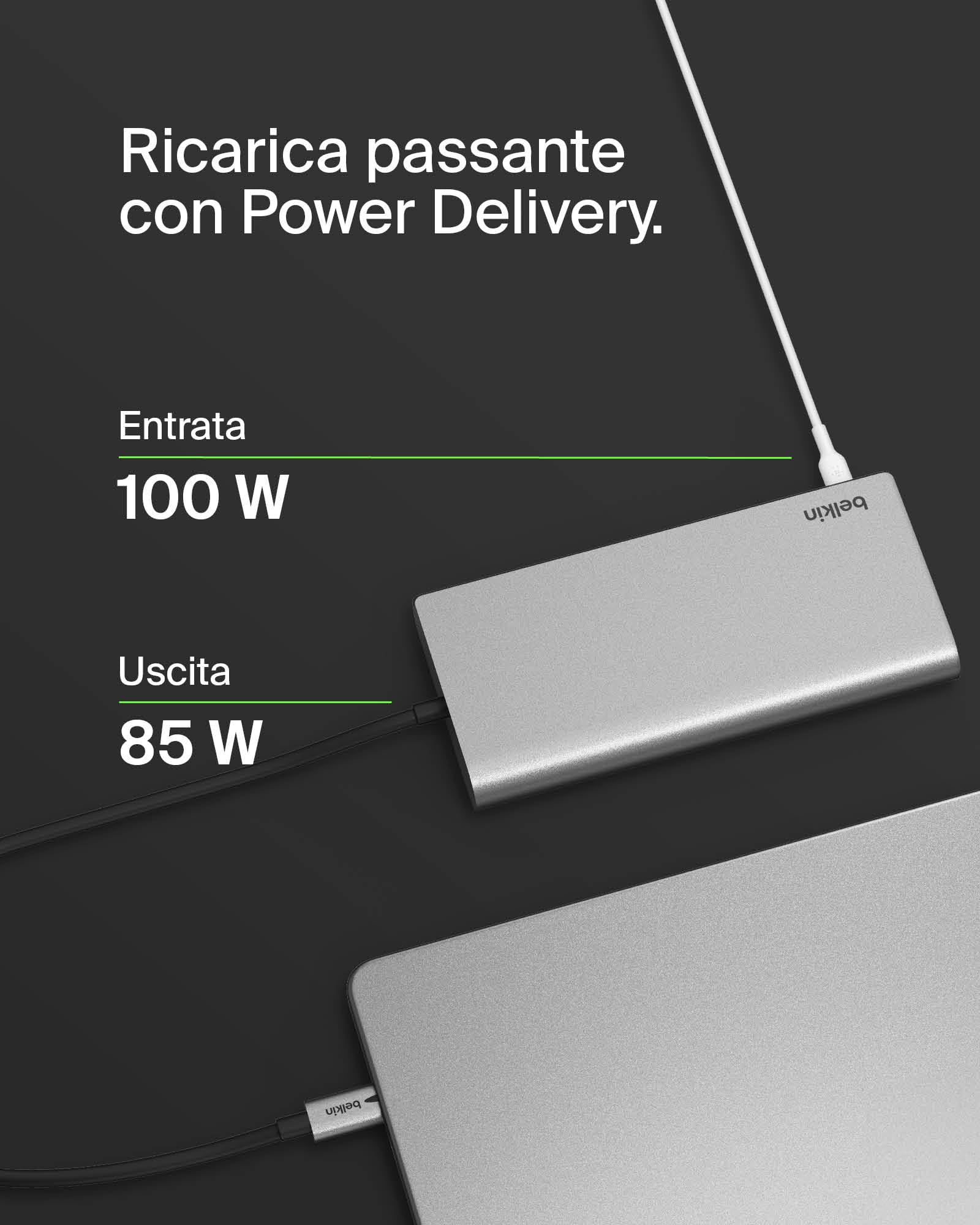 belkin-connect-hub-universale-8-in-1-usb-c-per-2-display-con-silicon-motion-100w image 4