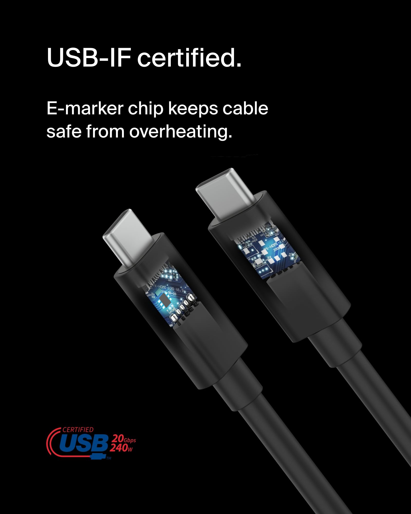belkin-connect-cavo-usb4-usb-c-a-usb-c-2-m-power-delivery-240-w-20-gbps image 6