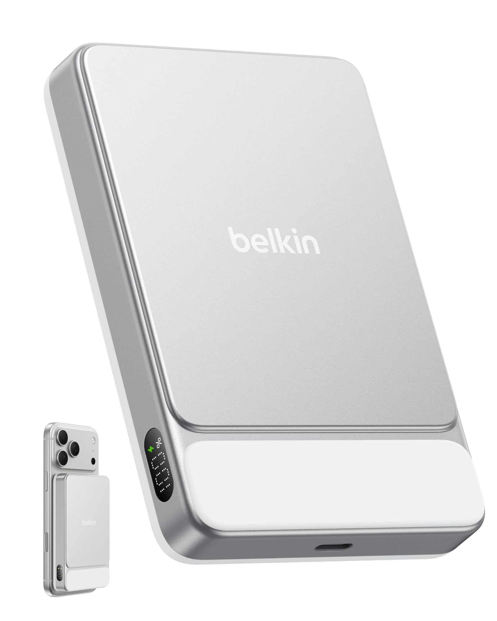 belkin-ultracharge-power-bank-magnetico-qi2-25w-10000-mah-con-cavo-usb-c-incluso image 1
