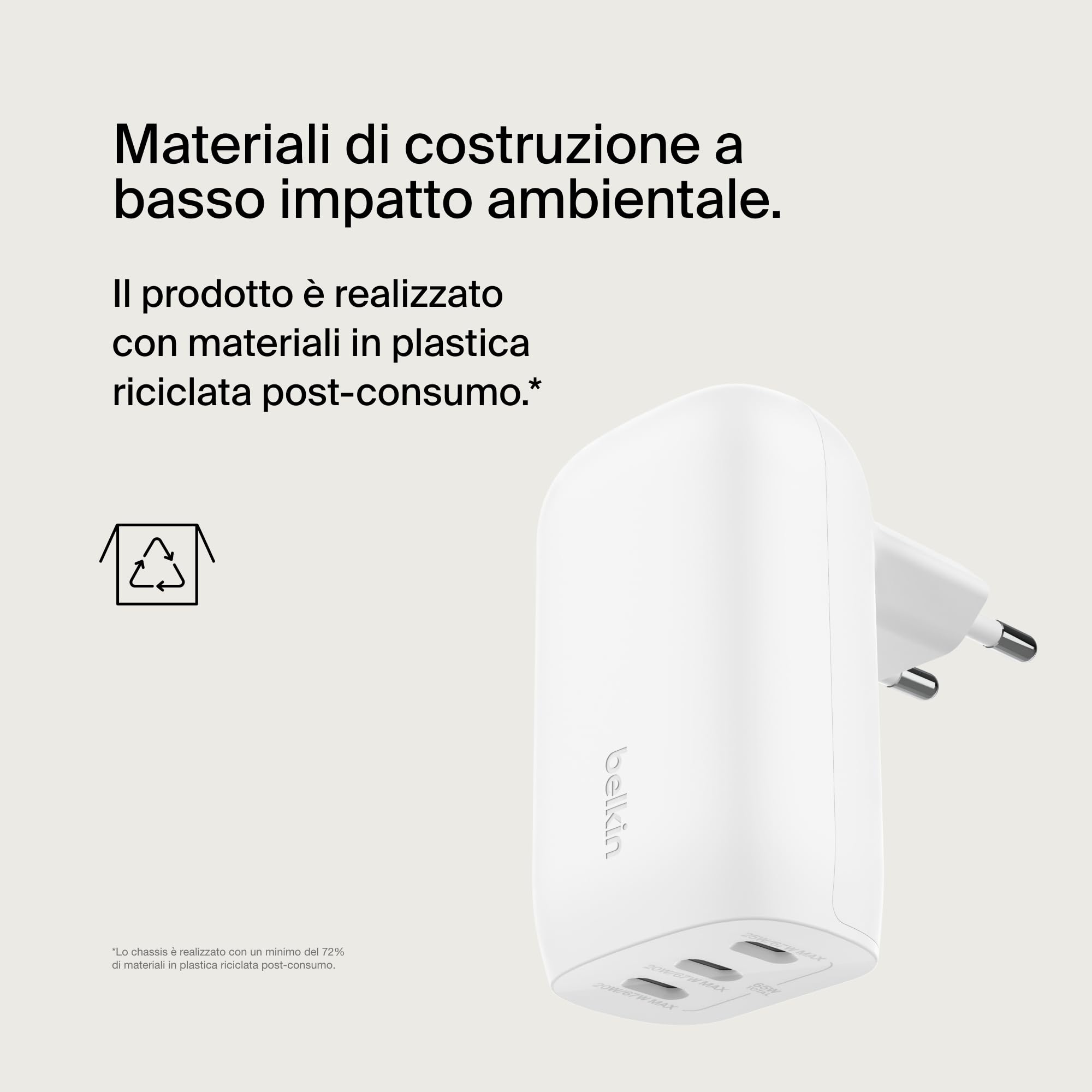 belkin-boostcharge-caricatore-da-parete-3-porte-usb-c-67-w-con-pps-e-power-deliv image 8