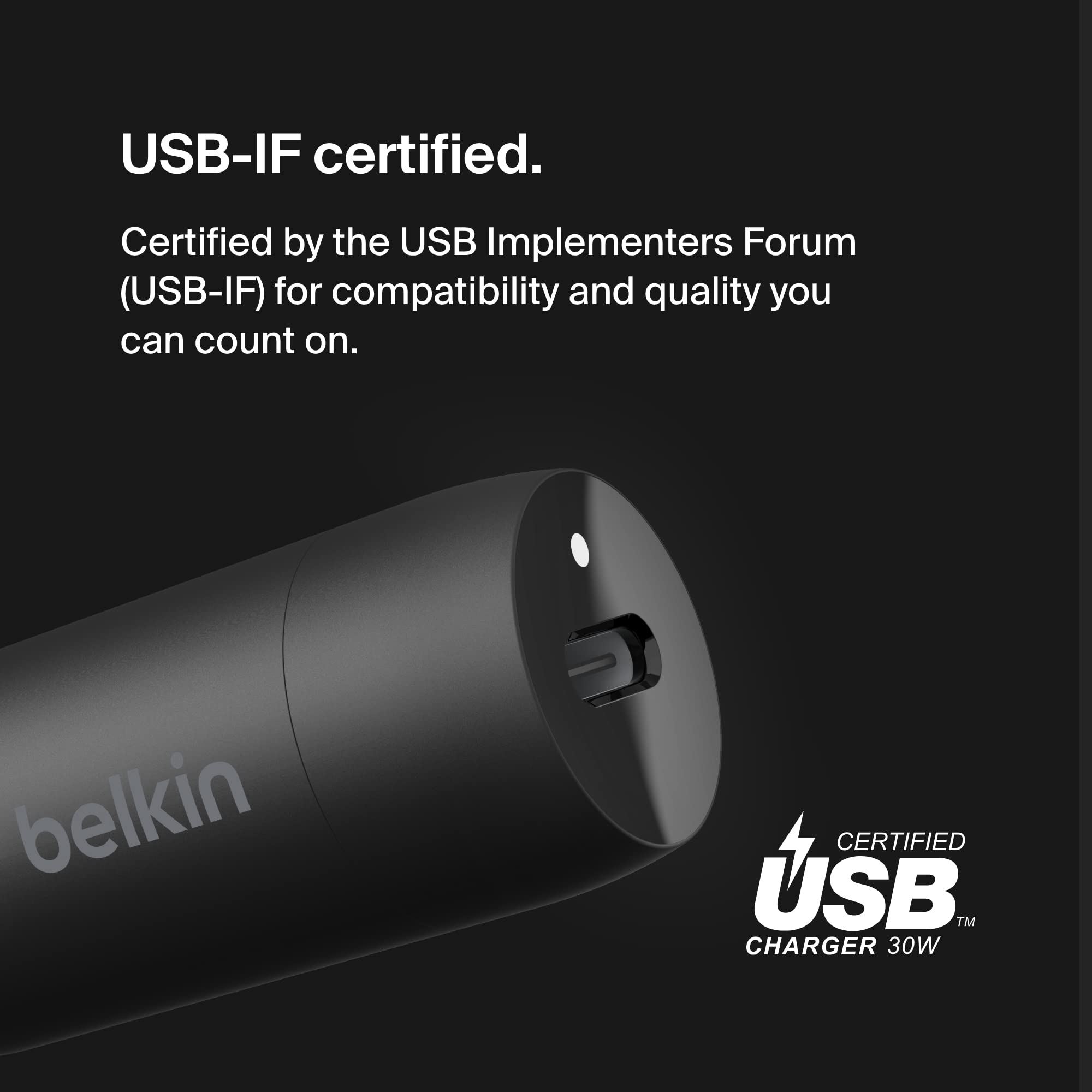 belkin-boostcharge-caricabatteria-da-auto-rapido-30w-usb-c-pd-design-compatto-co image 3