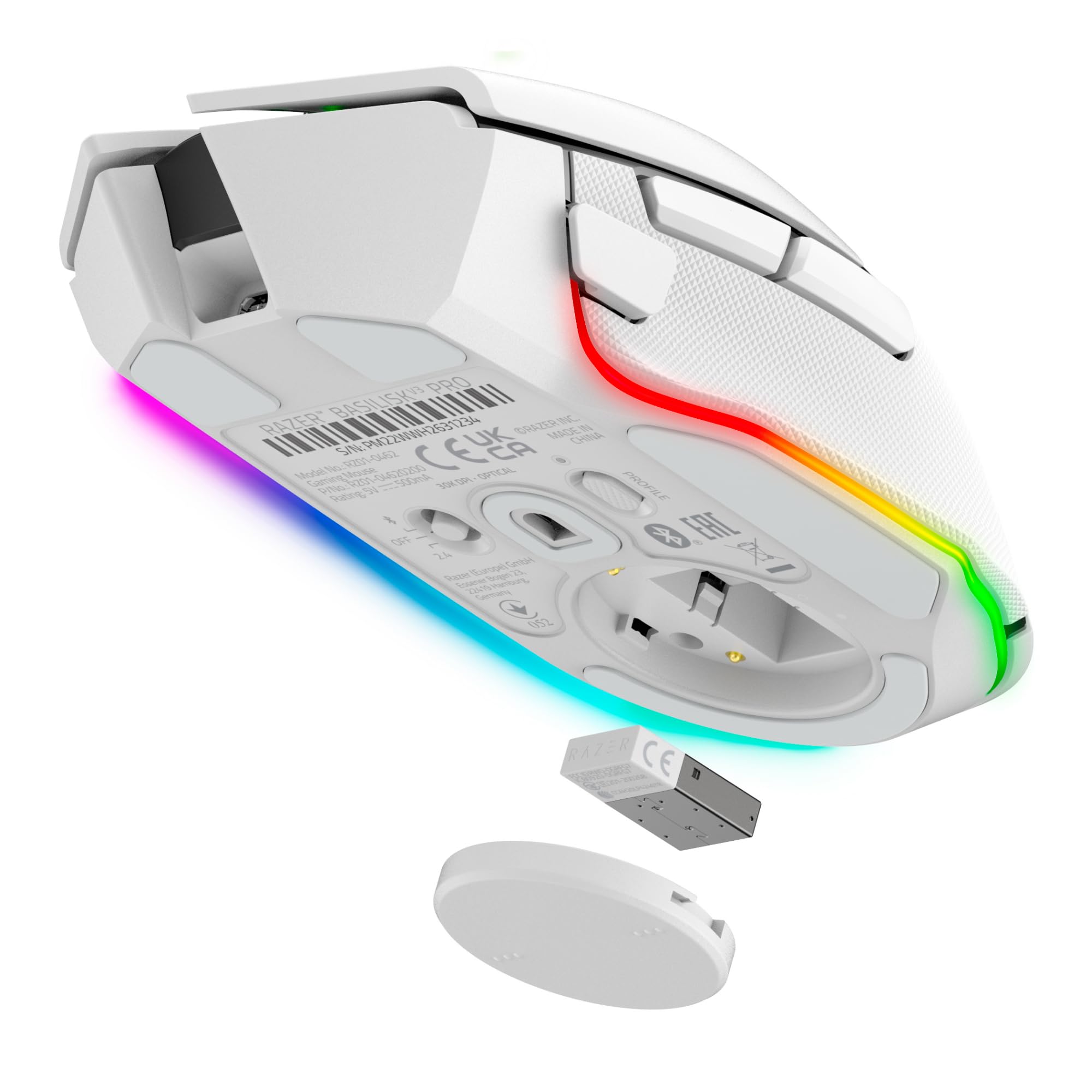razer-basilisk-v3-pro-mouse-gaming-wireless-con-rotellina-hyperscroll-sensore-fo image 4