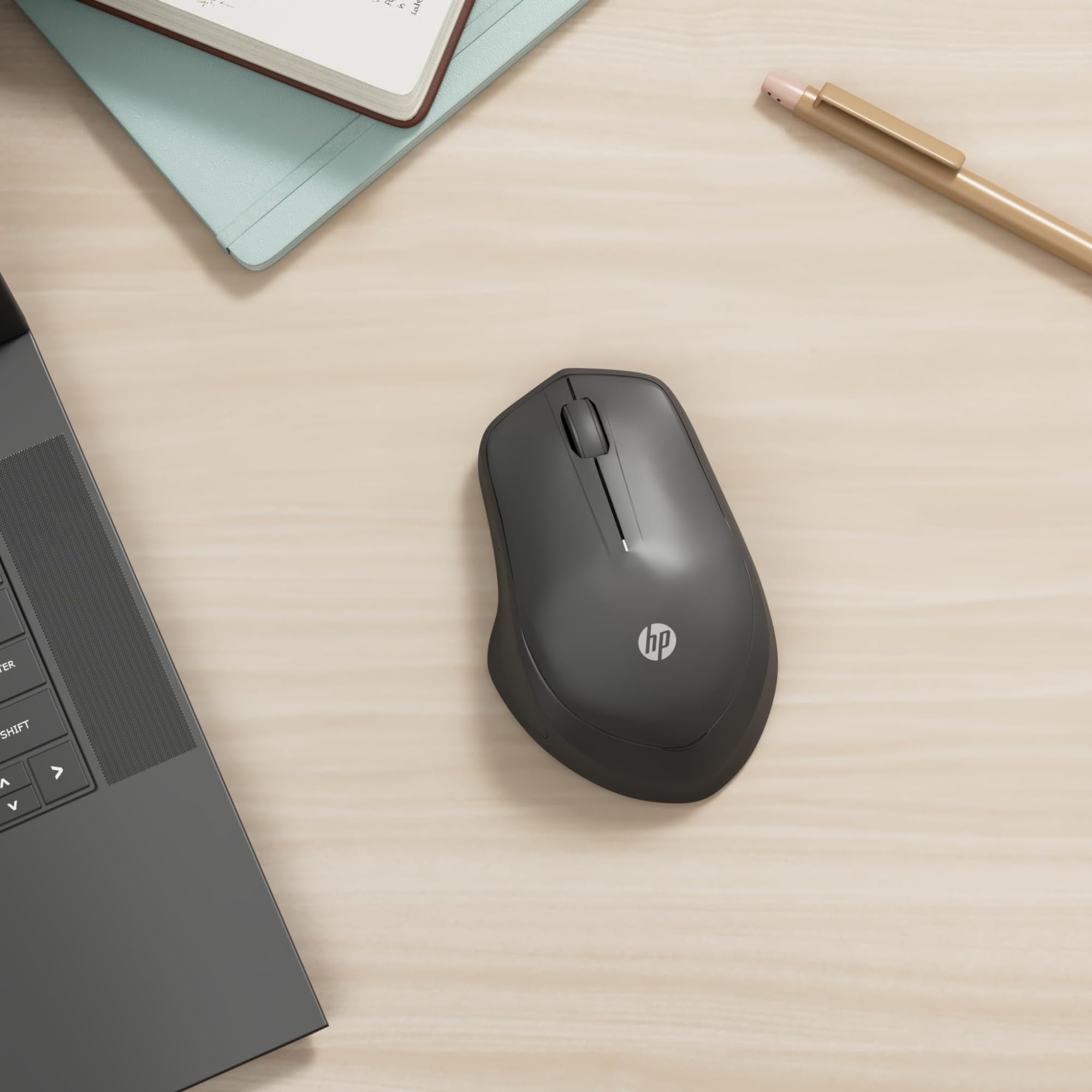 hp-280m-silent-wireless-mouse-wireless-silenzioso-led-blu-con-ricevitore-usb-a-n image 2