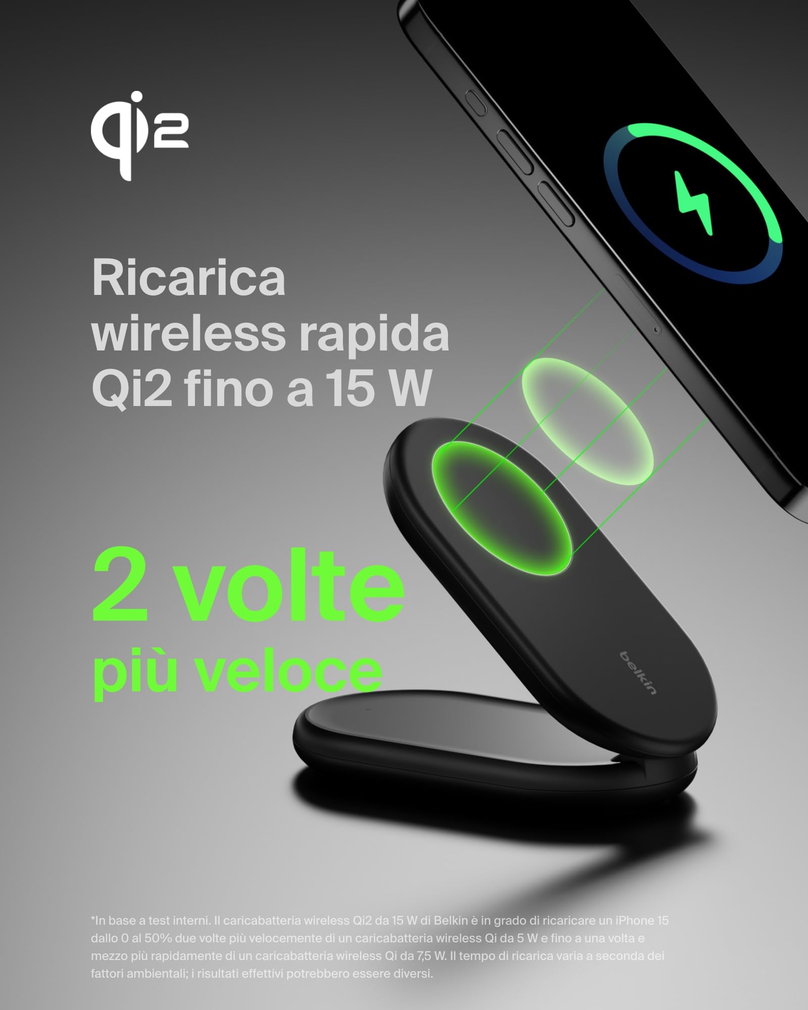 belkin-boostcharge-caricabatterie-wireless-magnetico-pieghevole-qi2-15w-con-alim image 3