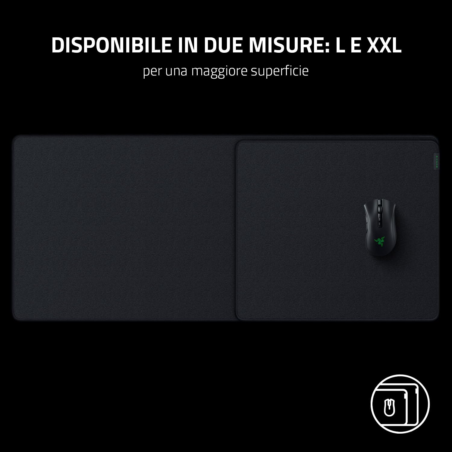 razer-strider-l-tappetino-per-mouse-ibrido-soft-hard-base-antiscivolo-3-mm-nero image 8
