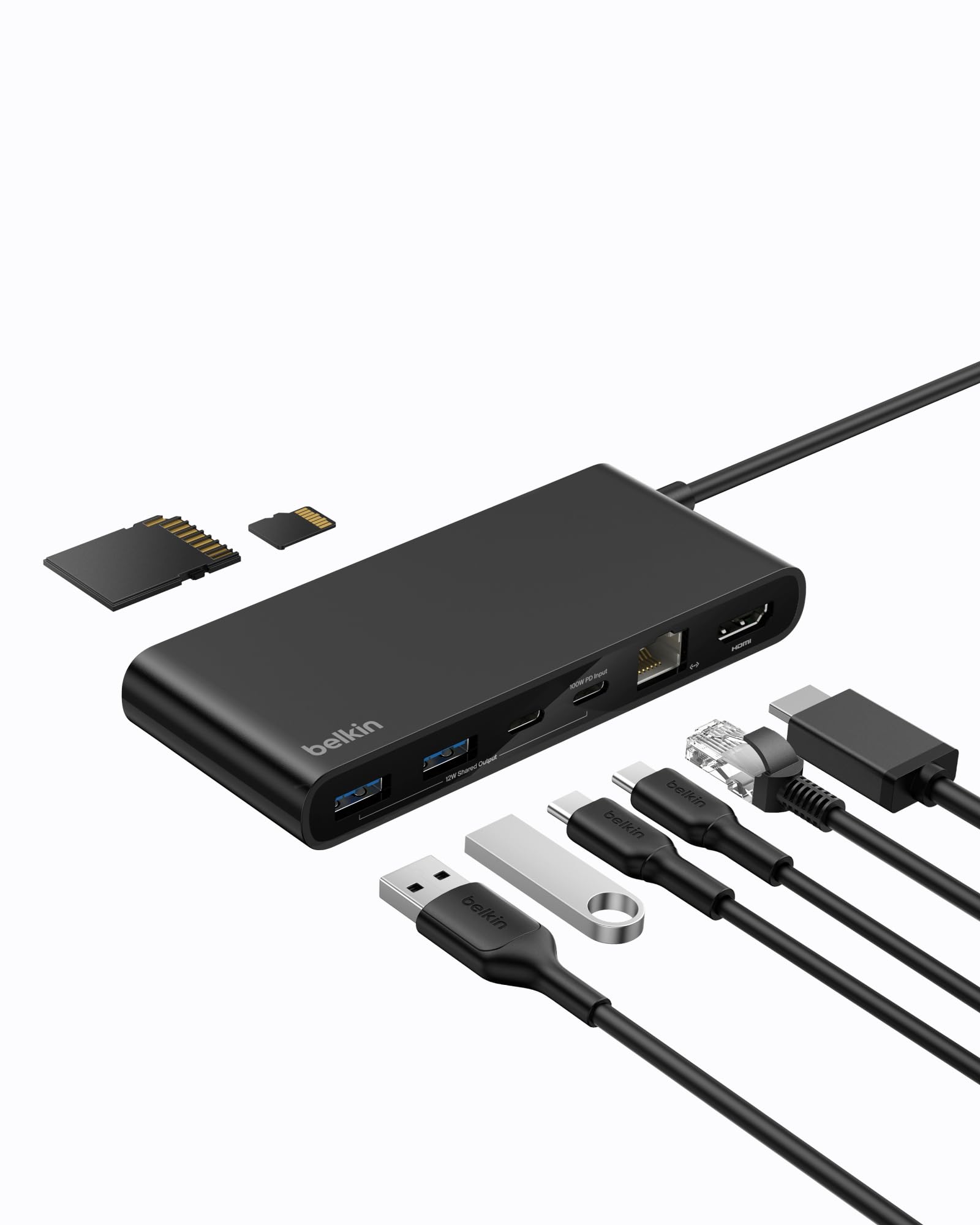 belkin-connect-hub-usb-c-a-8-porte-4k-60-hz-hdmi-100w-power-delivery-10gbps-usb- image 1