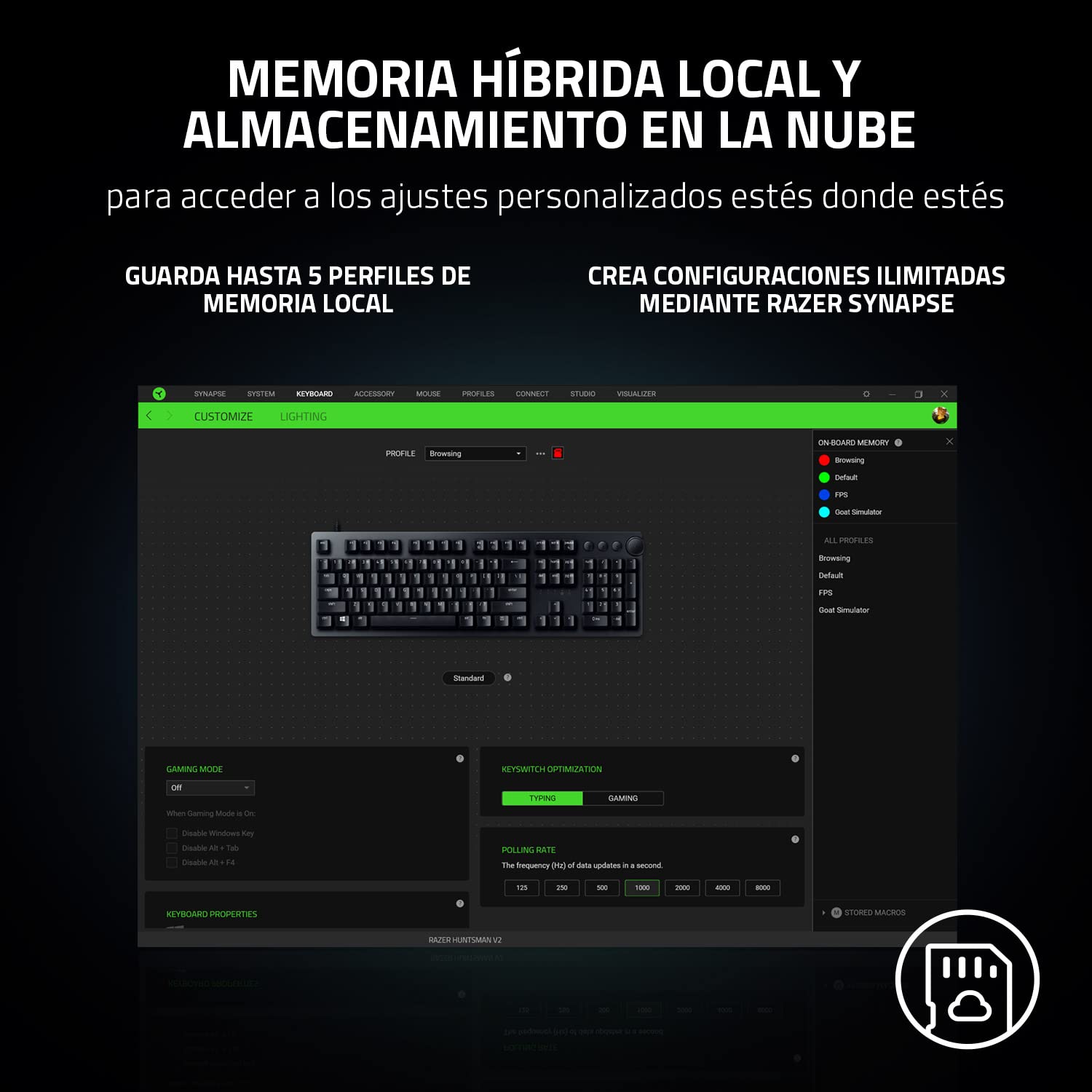 razer-huntsman-v2-purple-switch-tastiera-da-gioco-meccanica-ottica-con-tasti-pbt image 6