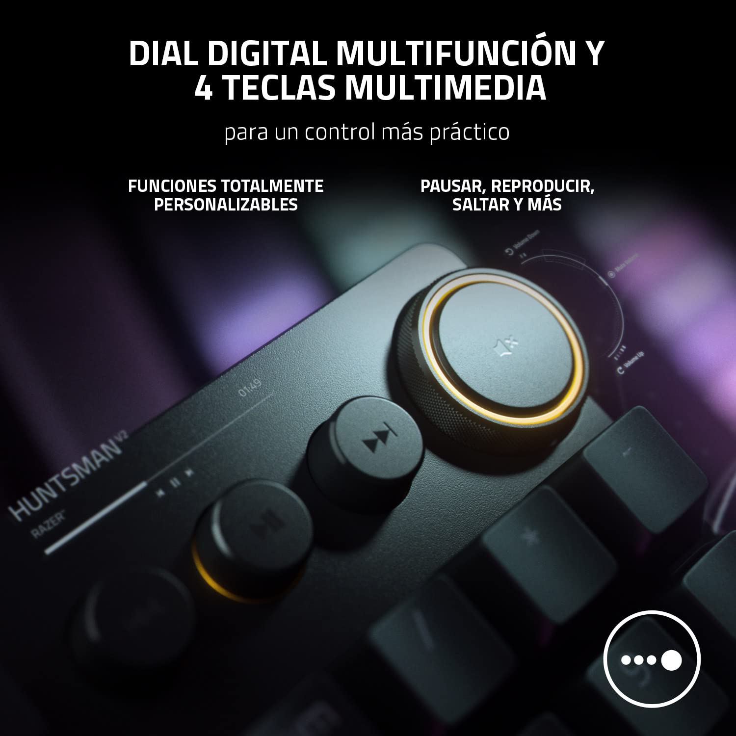 razer-huntsman-v2-purple-switch-tastiera-da-gioco-meccanica-ottica-con-tasti-pbt image 5