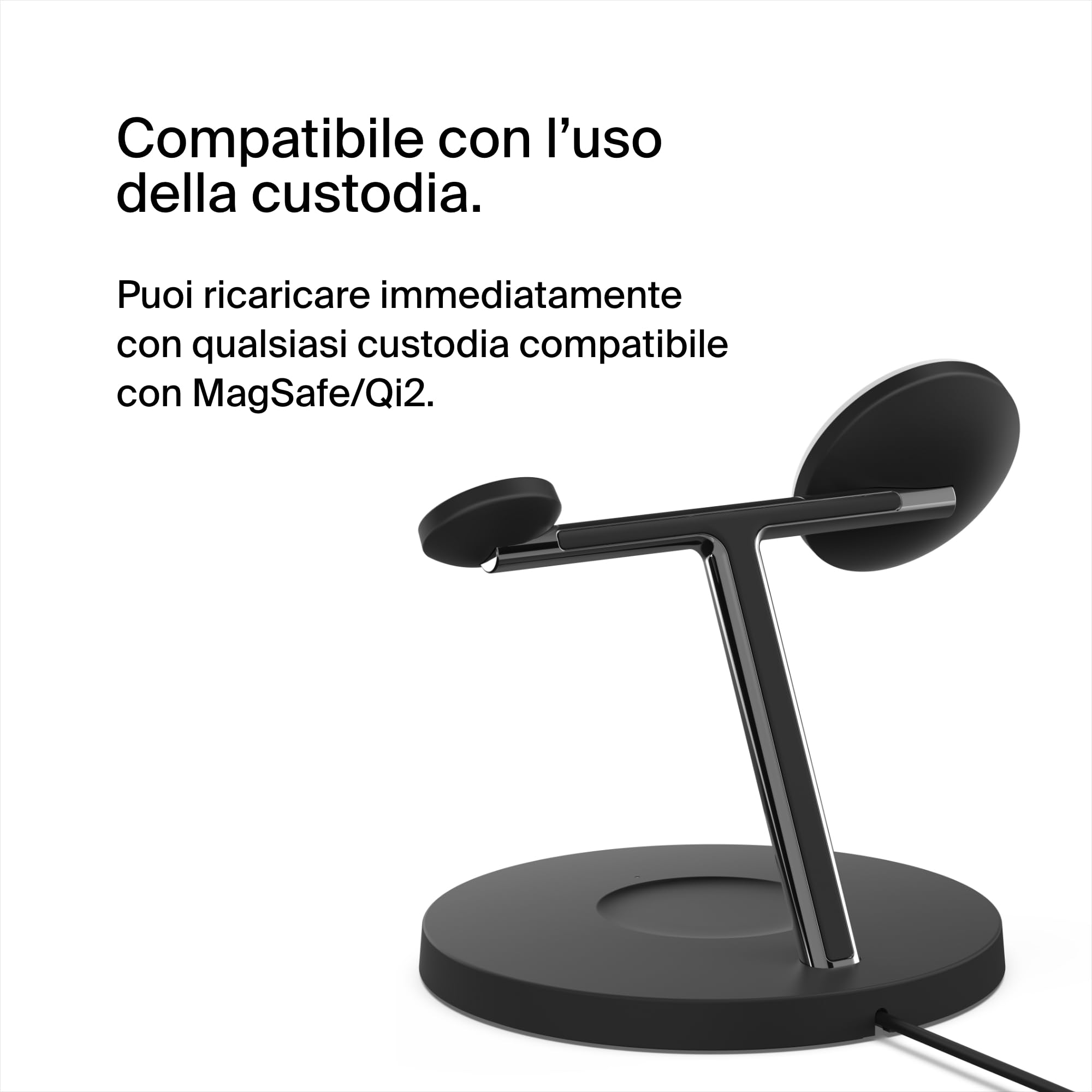 belkin-boostcharge-pro-3-in-1-wireless-charging-stand-con-qi2-15-w-stazione-di-r image 7