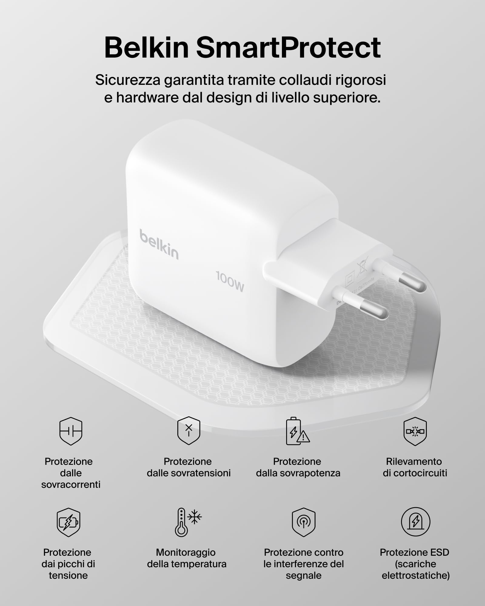 belkin-boostcharge-caricatore-usb-c-gan-100w-con-cavo-usb-c-1-5-m-incluso-bianco image 7