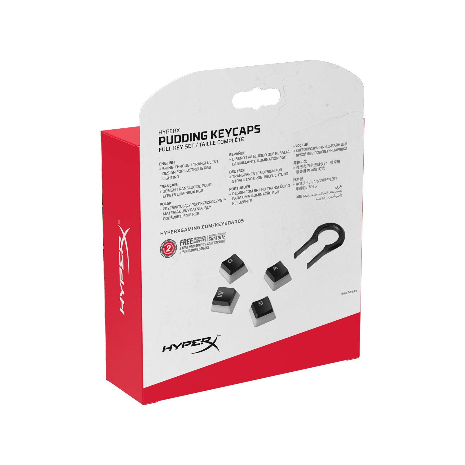 hyperx-pudding-copritasti-double-shot-pbt-semitrasparenti-per-tastiere-meccanich image 7