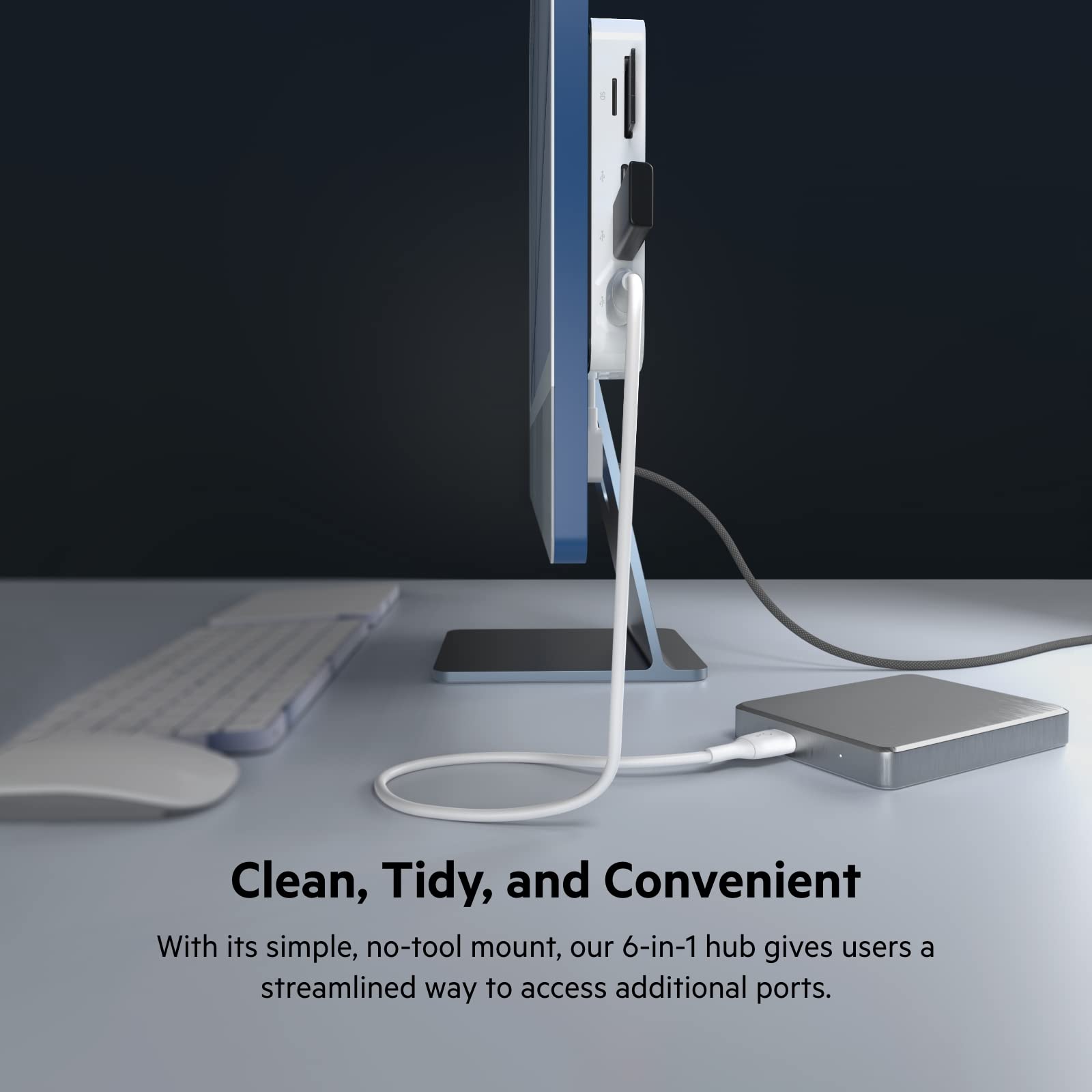 belkin-inc011btwh-hub-usb-c-6-in-1-per-imac-24-docking-con-ethernet-gigabit-sd-m image 5