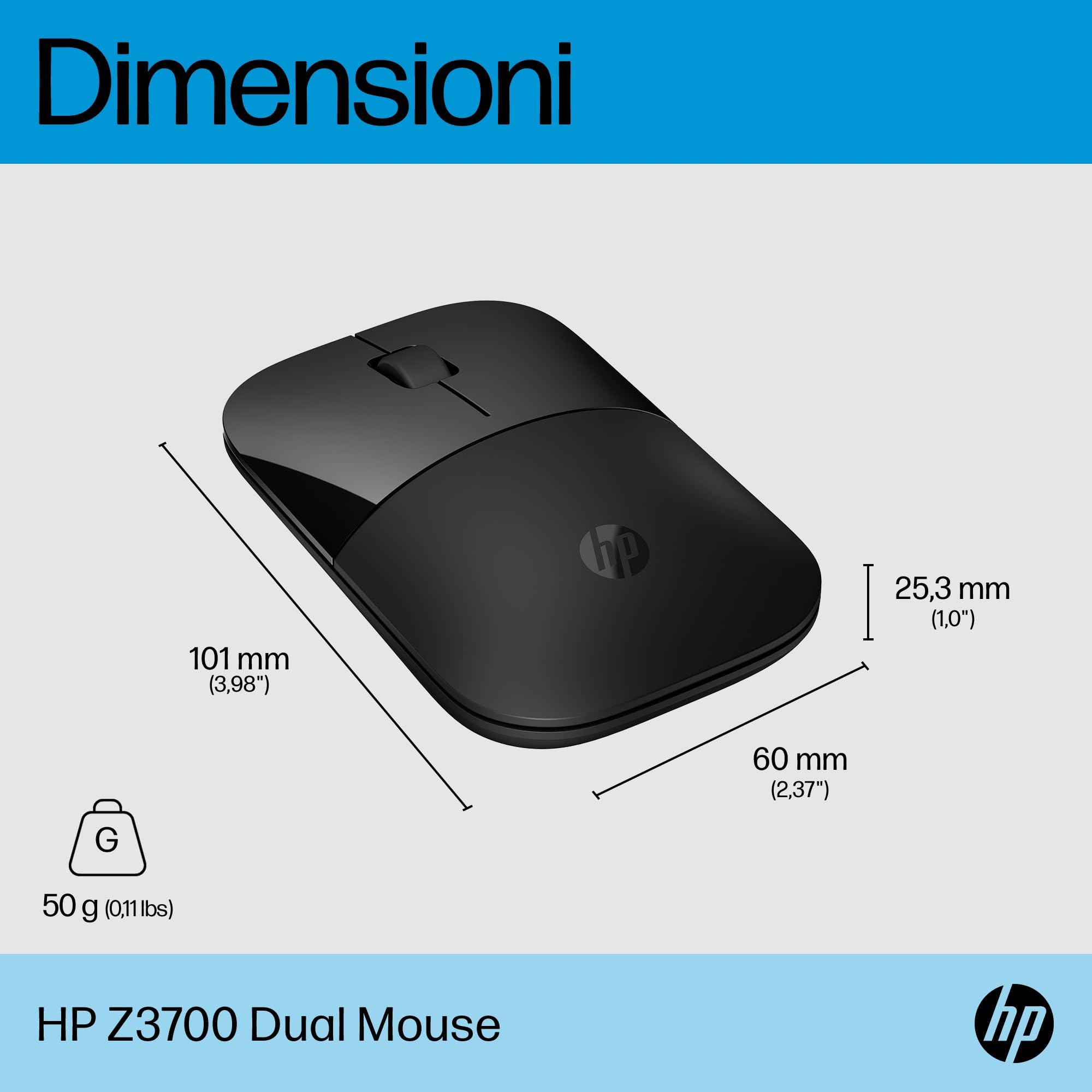 hp-z3700-mouse-wireless-sensore-led-blue-1200-dpi-3-pulsanti-ricevitore-usb-2-4- image 6
