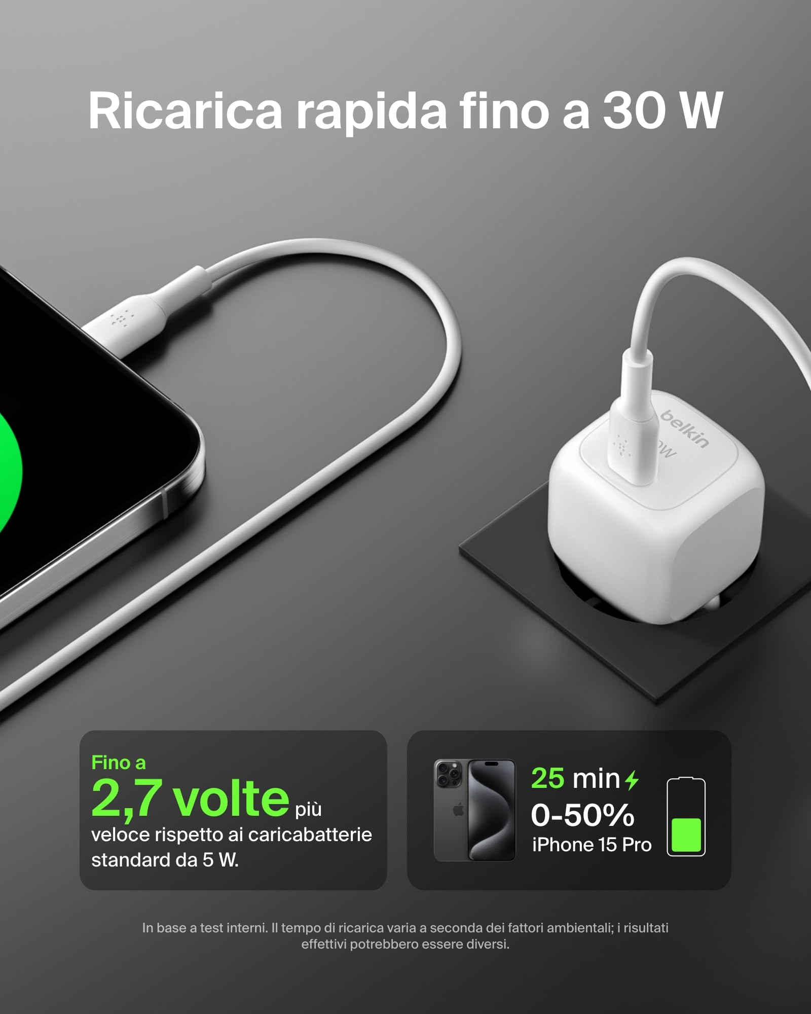 belkin-boostcharge-caricabatterie-da-muro-compatto-30-w-usb-c-power-delivery-con image 2