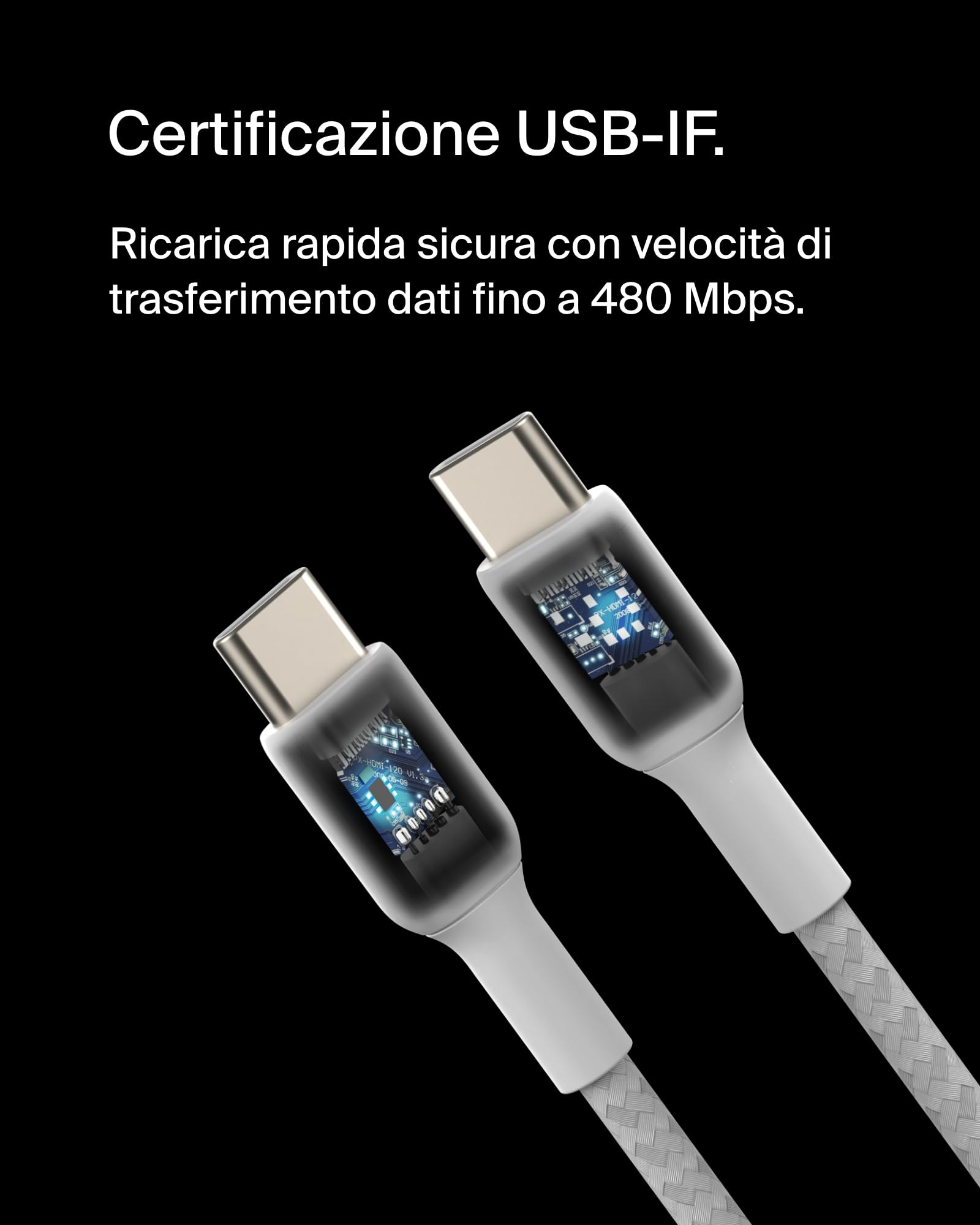 belkin-boostcharge-cavo-intrecciato-usb-c-usb-c-2-m-bianco-60-w-usb-3-0-per-ipho image 3