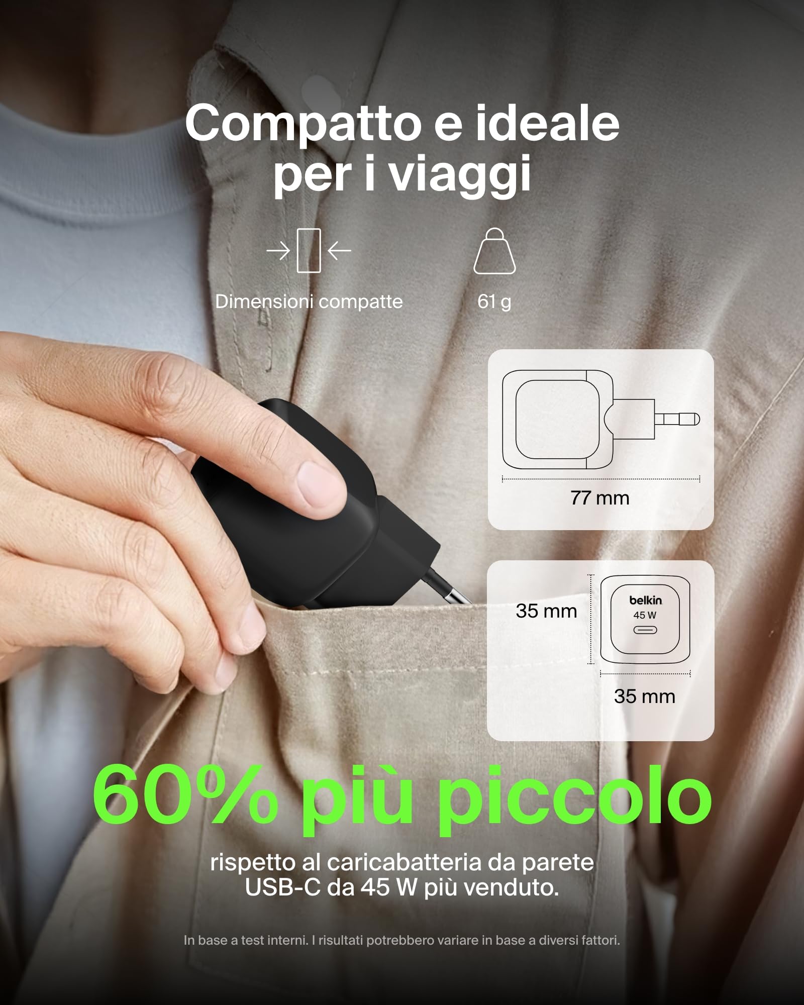 belkin-caricatore-da-parete-compatto-45w-usb-c-pd-3-1-con-cavo-usb-c-ricarica-ra image 3