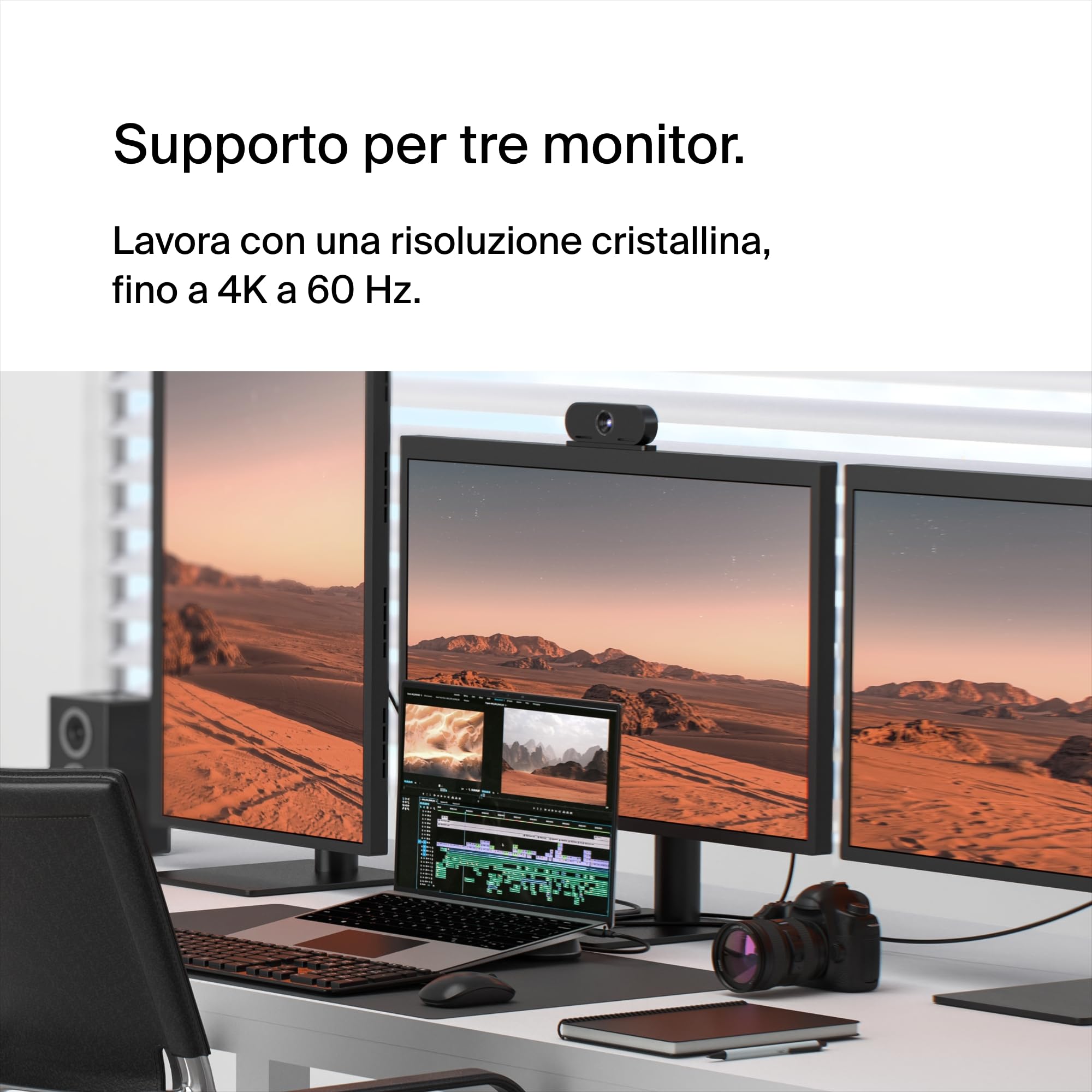 belkin-connect-dock-pro-11-in-1-usb-c-docking-station-con-supporto-3-monitor-hdm image 3