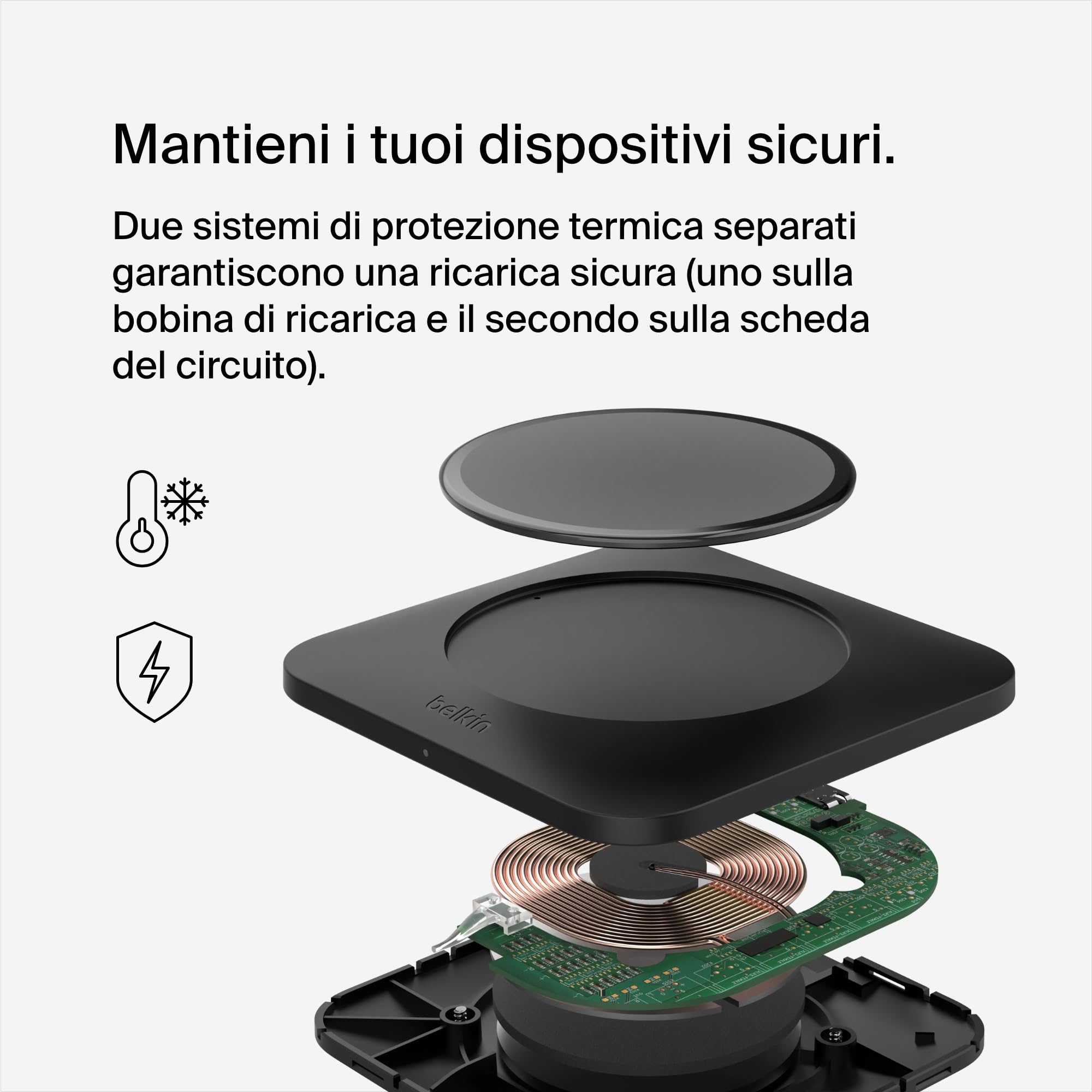 belkin-boostcharge-pro-tappetino-di-ricarica-wireless-universale-15w-ad-allineam image 5