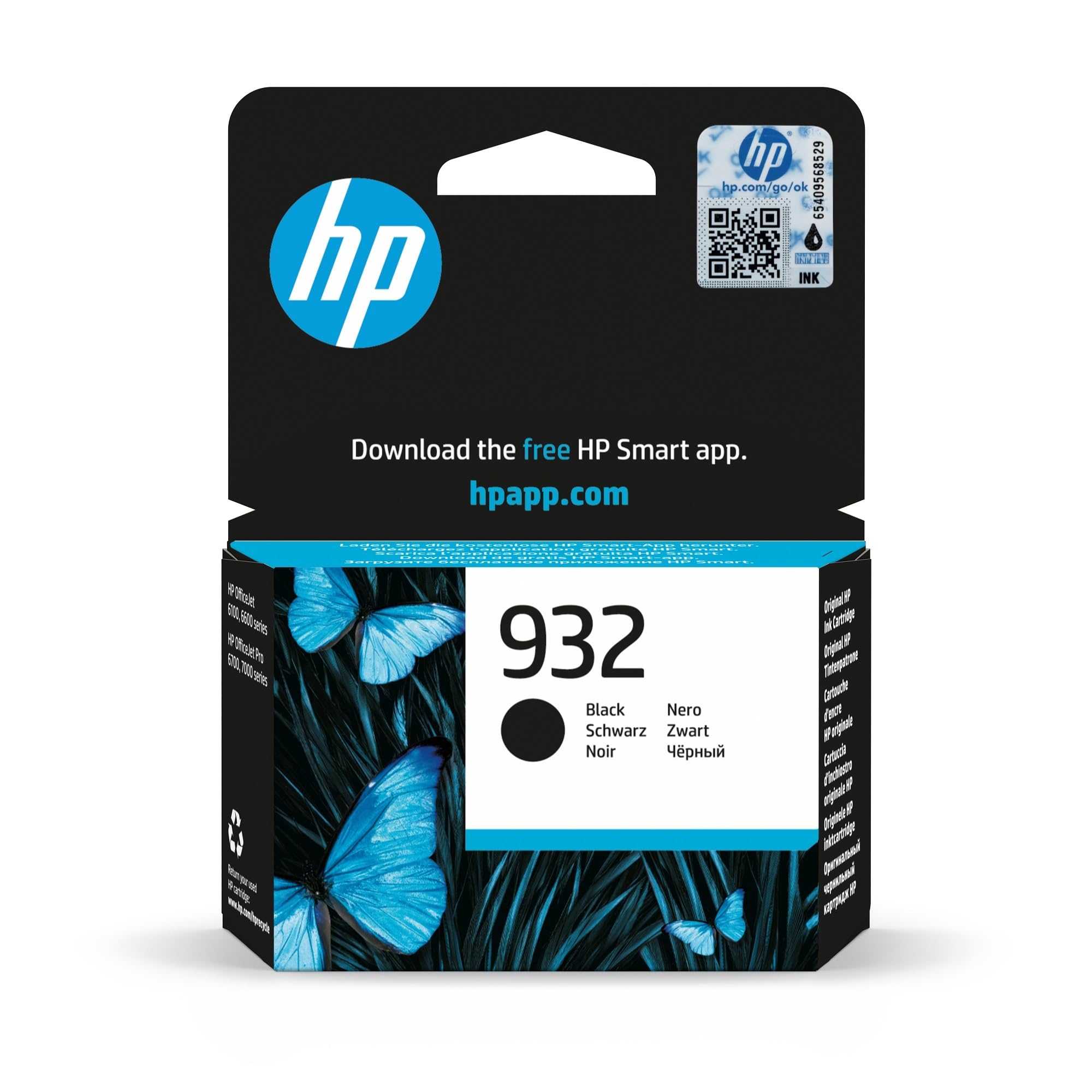 hp-932-cn057ae-cartuccia-toner-inchiostro-originale-nera-da-400-pagine-compatibi image 1