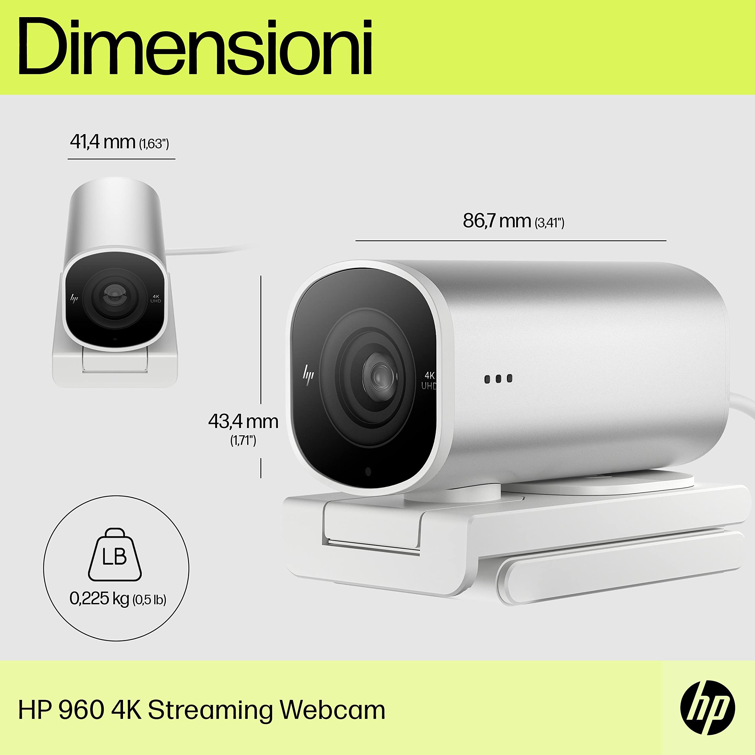 hp-960-webcam-4k-streaming-3840x2160-30fps-campo-visivo-100-usb-3-0-compatibile- image 4