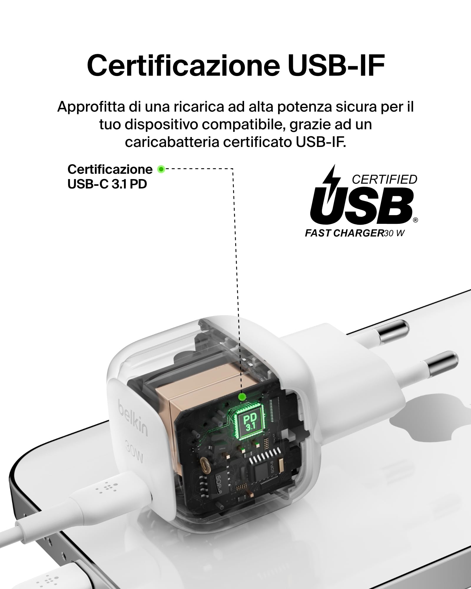 belkin-boostcharge-caricabatterie-da-muro-compatto-30-w-usb-c-power-delivery-con image 5