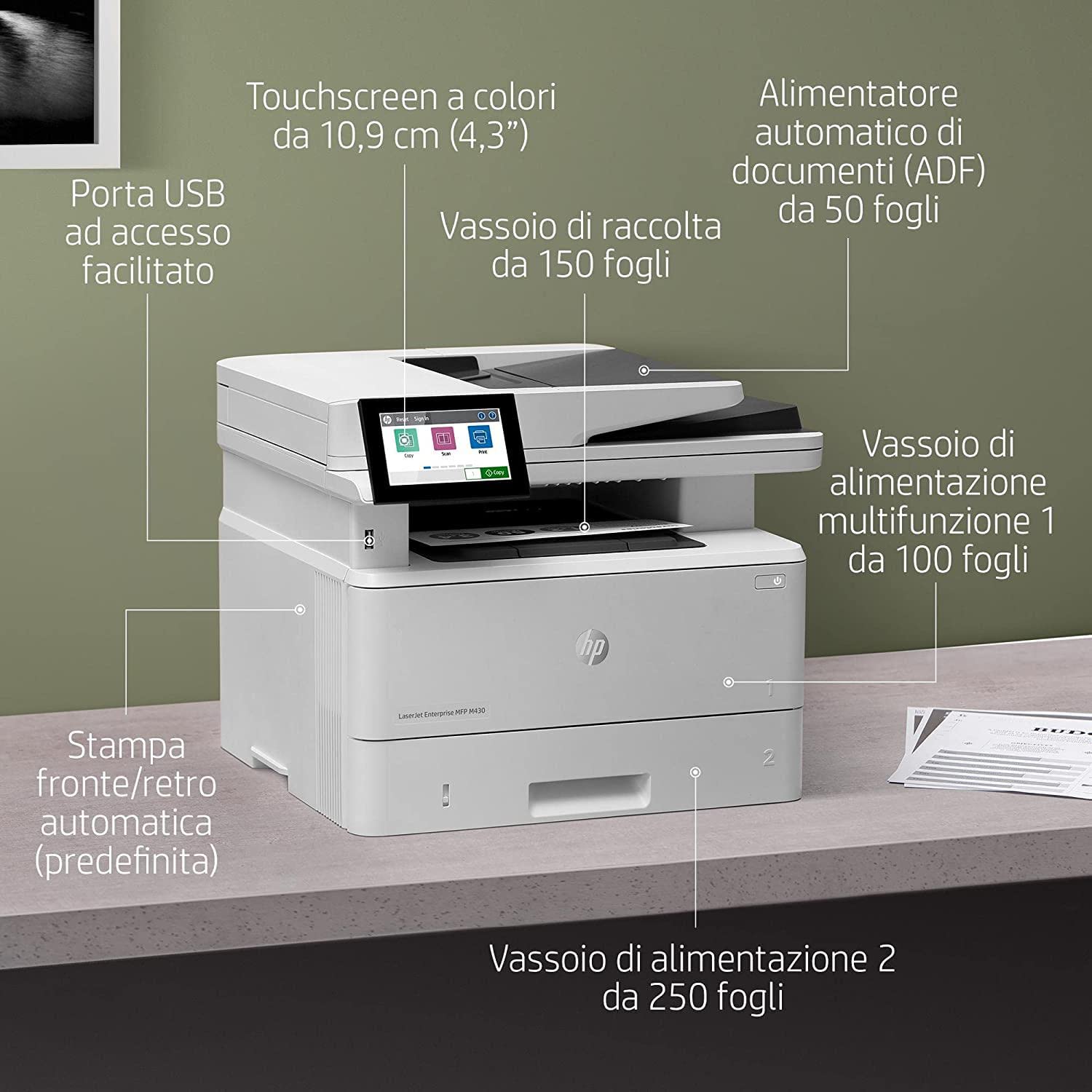 hp-laserjet-enterprise-m430f-3pz55a-stampante-multifunzione-a4-laser-monocromati image 4
