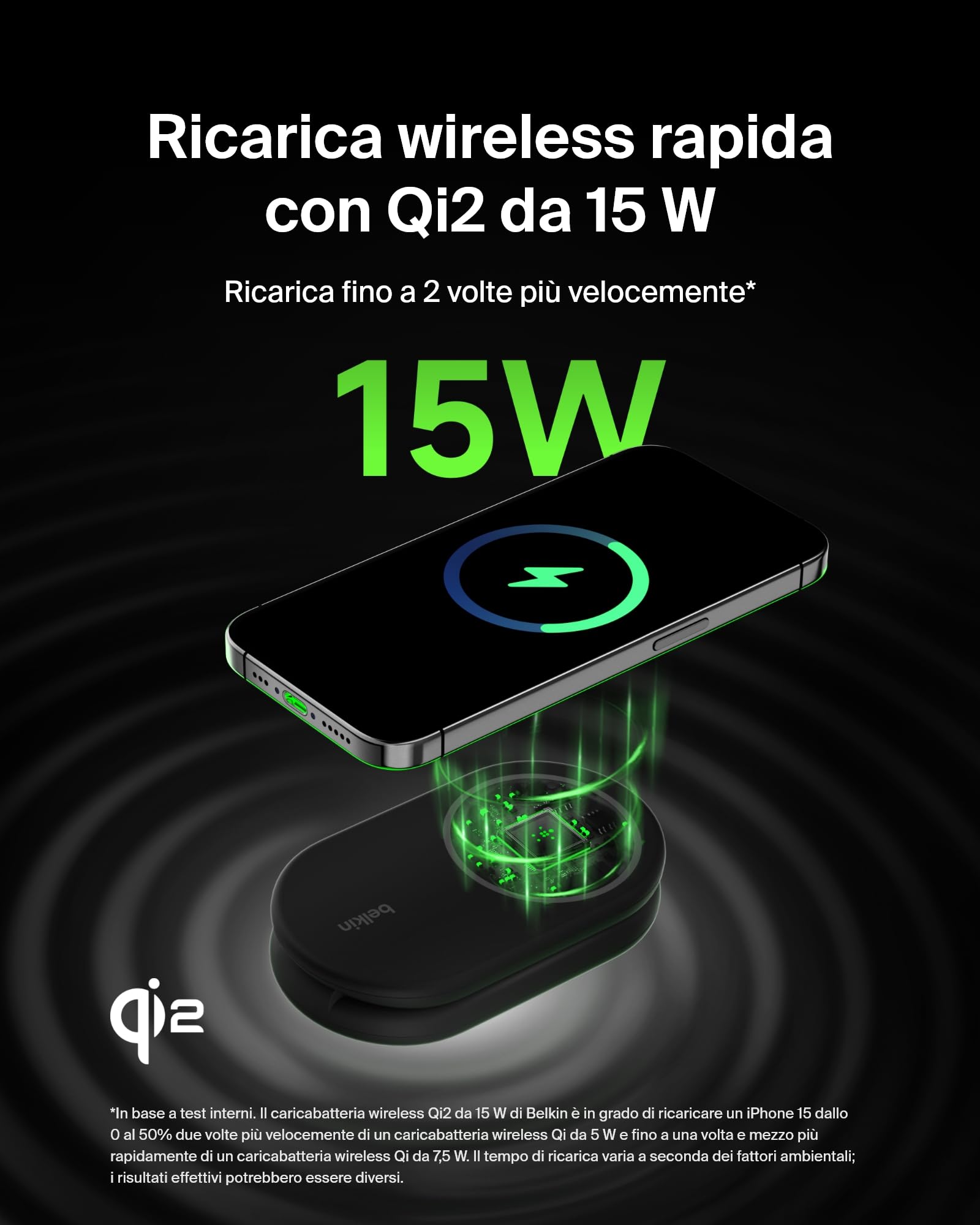 belkin-boostcharge-caricabatterie-magnetico-pieghevole-2-in-1-qi2-15w-compatibil image 3