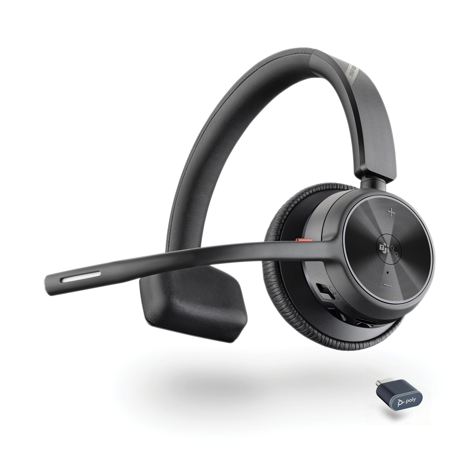 poly-hp-voyager-4310-uc-cuffia-monoaurale-wireless-bluetooth-con-dongle-usb-c-bt image 1
