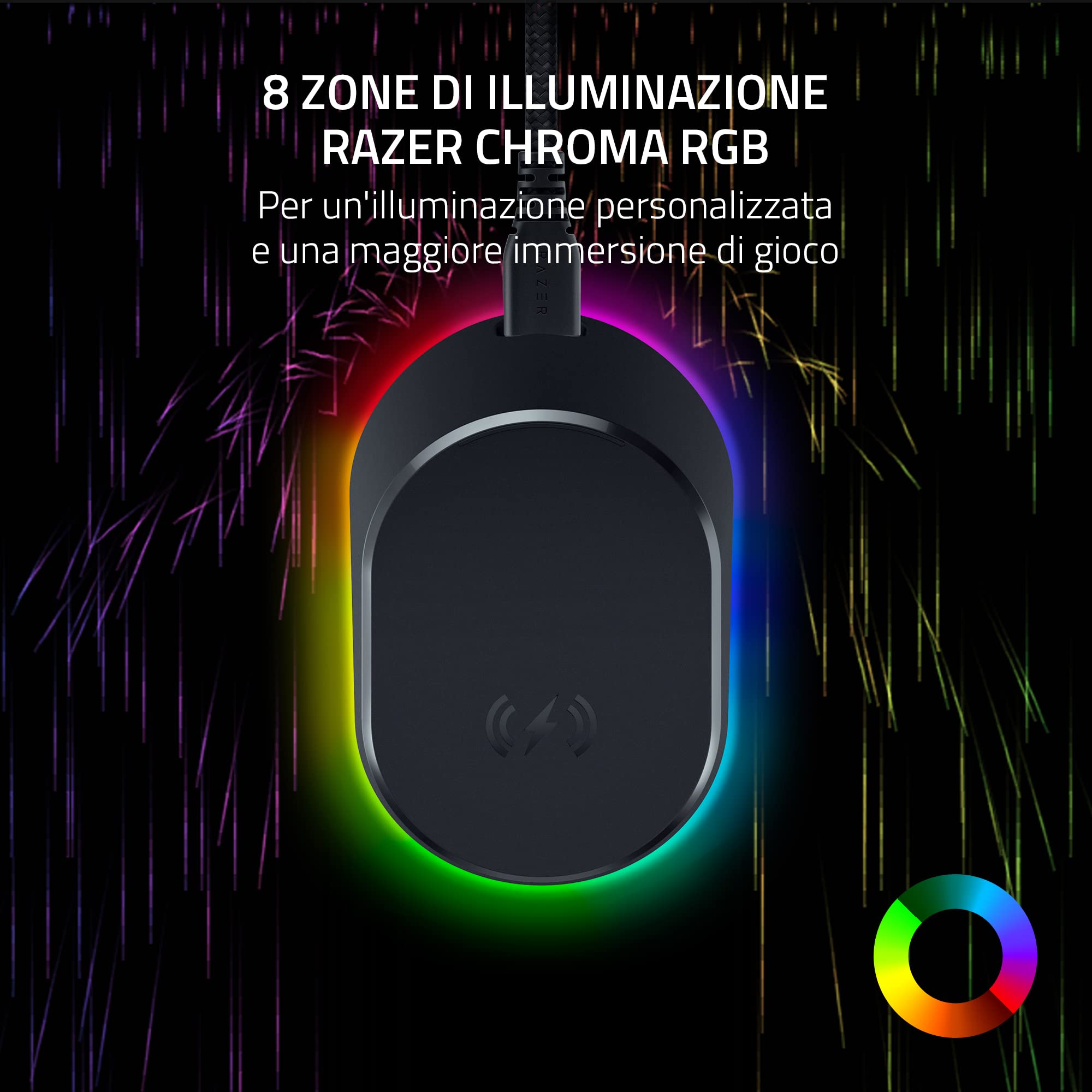razer-mouse-dock-pro-charging-puck-dock-di-ricarica-wireless-magnetico-con-ricev image 4