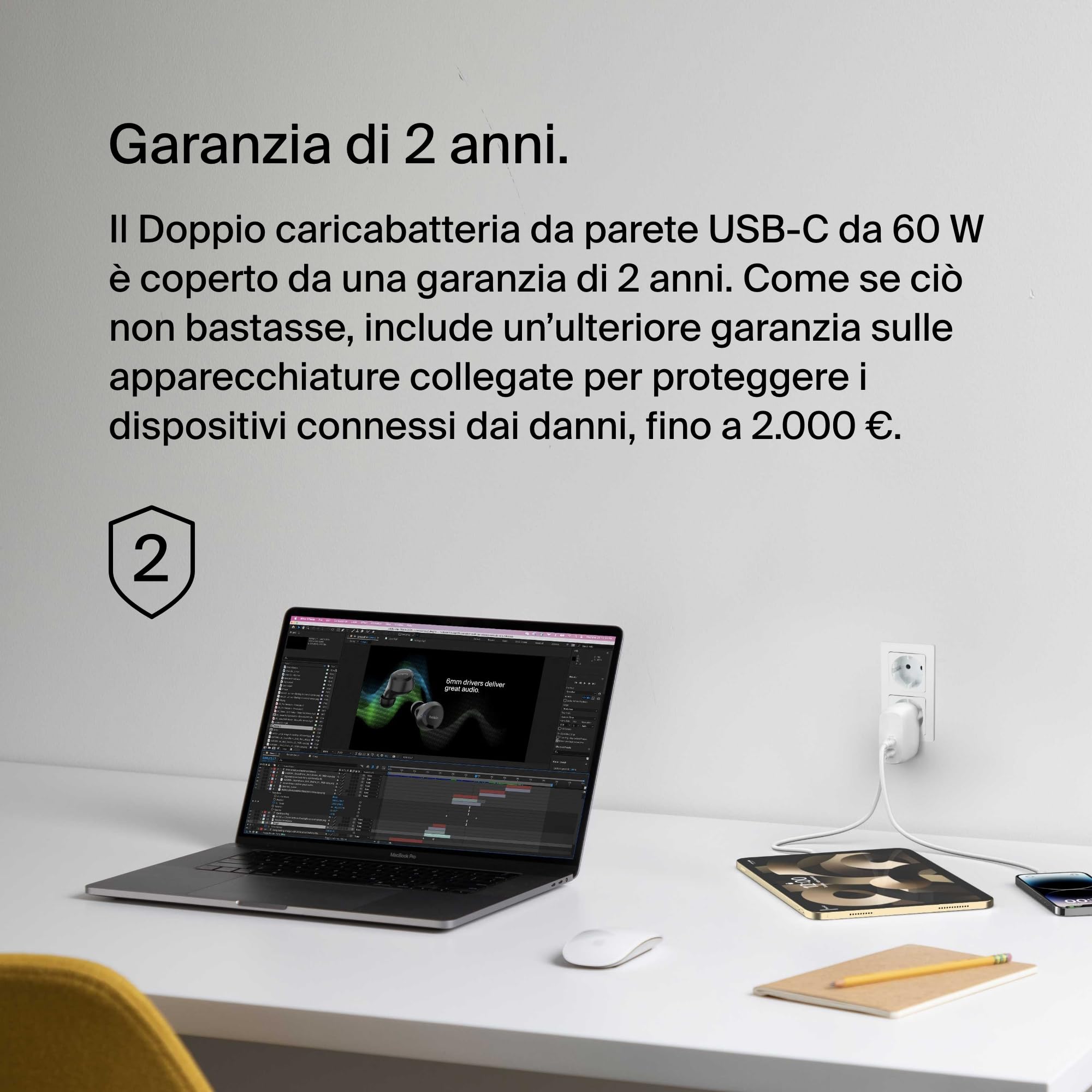 belkin-boostcharge-caricabatteria-da-muro-doppio-usb-c-60-w-con-pps-per-iphone-s image 6