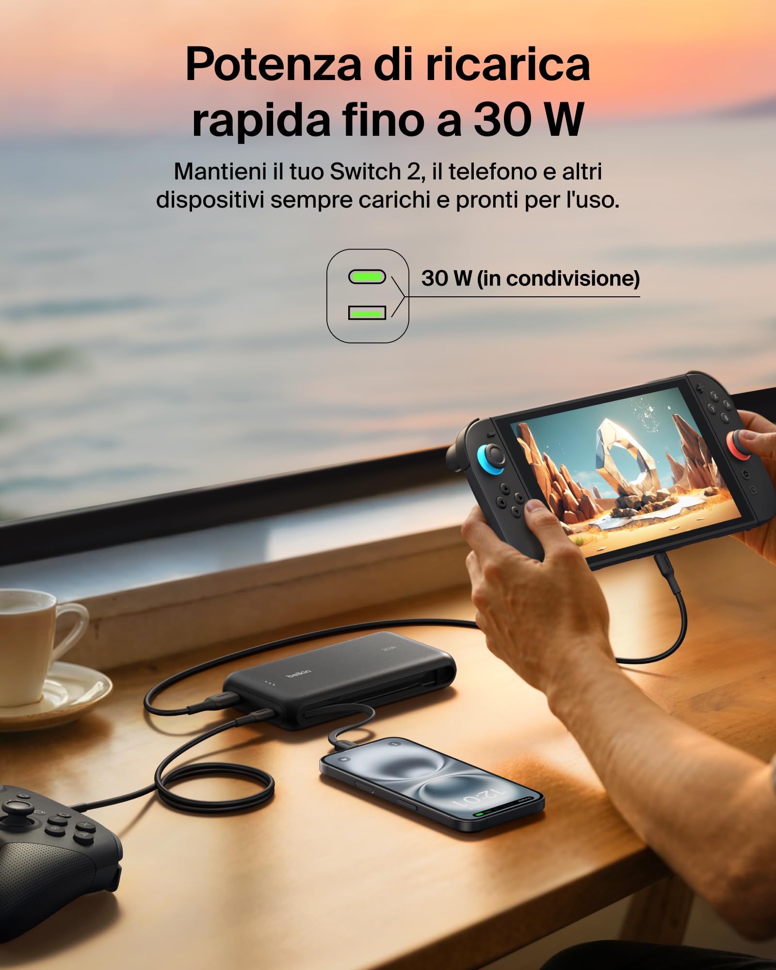 belkin-gaming-power-bank-20-000-mah-30-w-con-cavo-usb-c-integrato-per-nintendo-s image 3