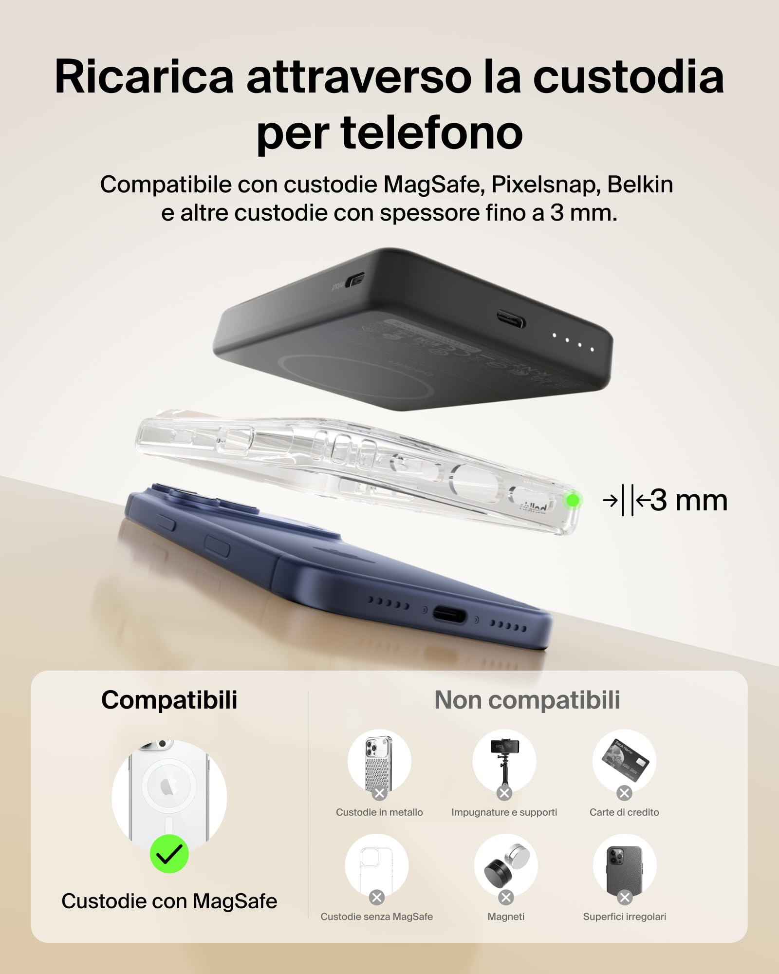 belkin-boostcharge-power-bank-magnetico-10-000-mah-qi2-7-5w-ultra-sottile-con-an image 8