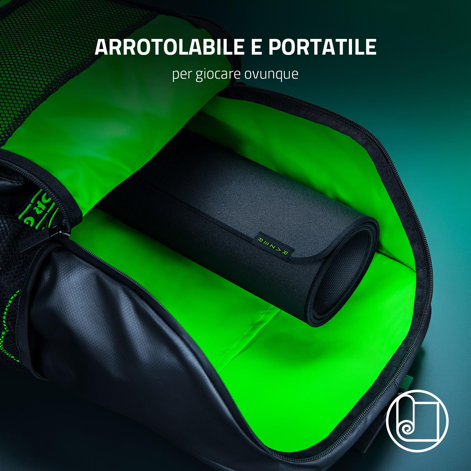 razer-strider-l-tappetino-per-mouse-ibrido-soft-hard-base-antiscivolo-3-mm-nero image 5