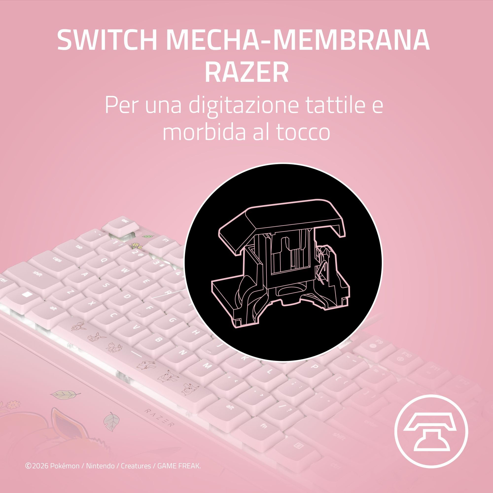razer-ornata-v3-tenkeyless-pok-mon-pikachu-eevee-tastiera-da-gaming-compatta-mec image 3